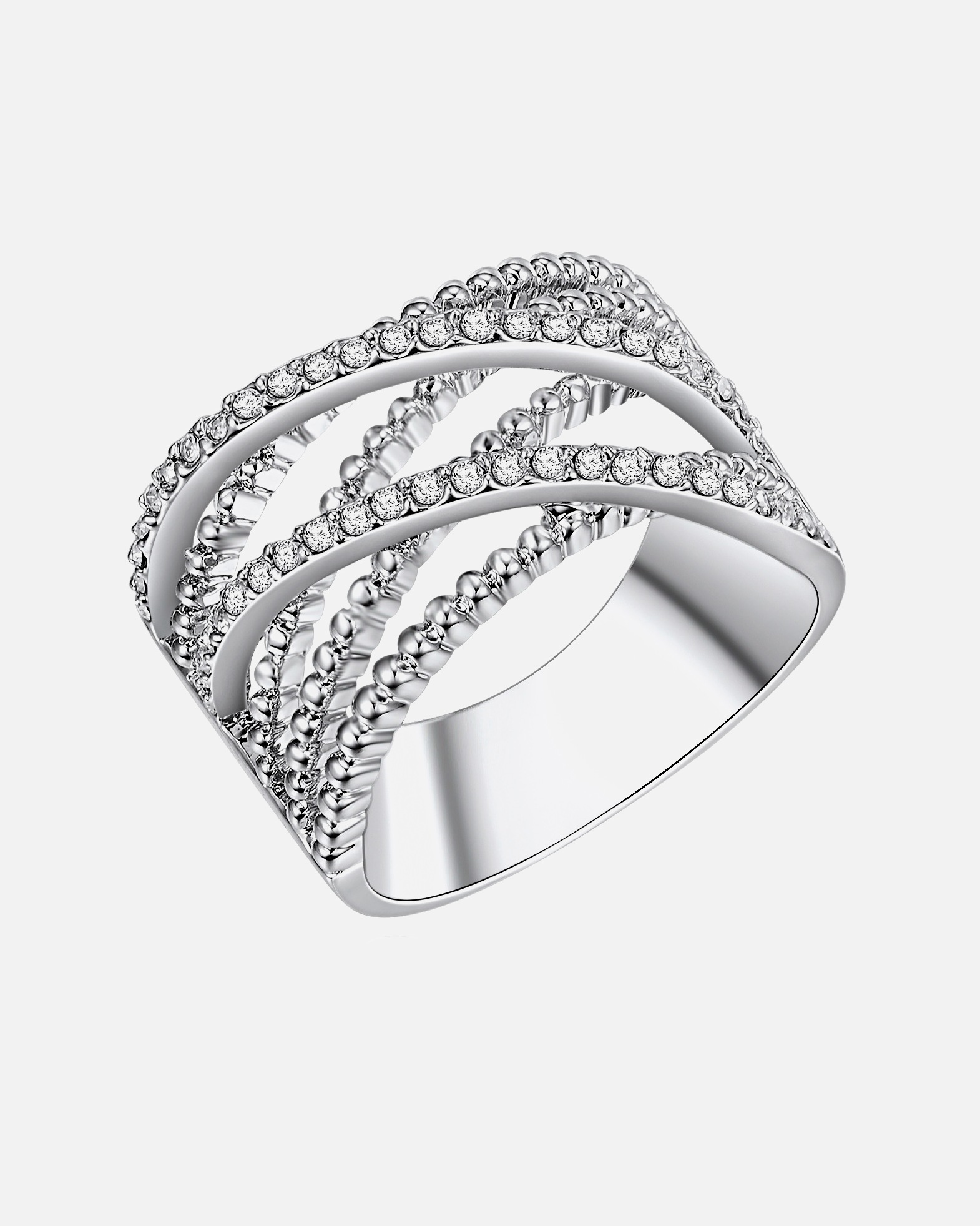 Bague for FemmeBague tendance Métal Verre en Argent58