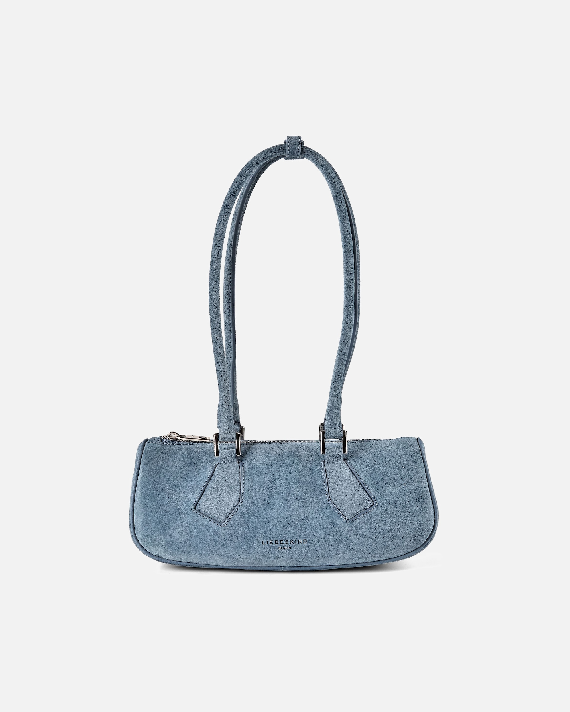 Clutch für Weiblich Liebeskind Cecile Schultertasche blue denim suede