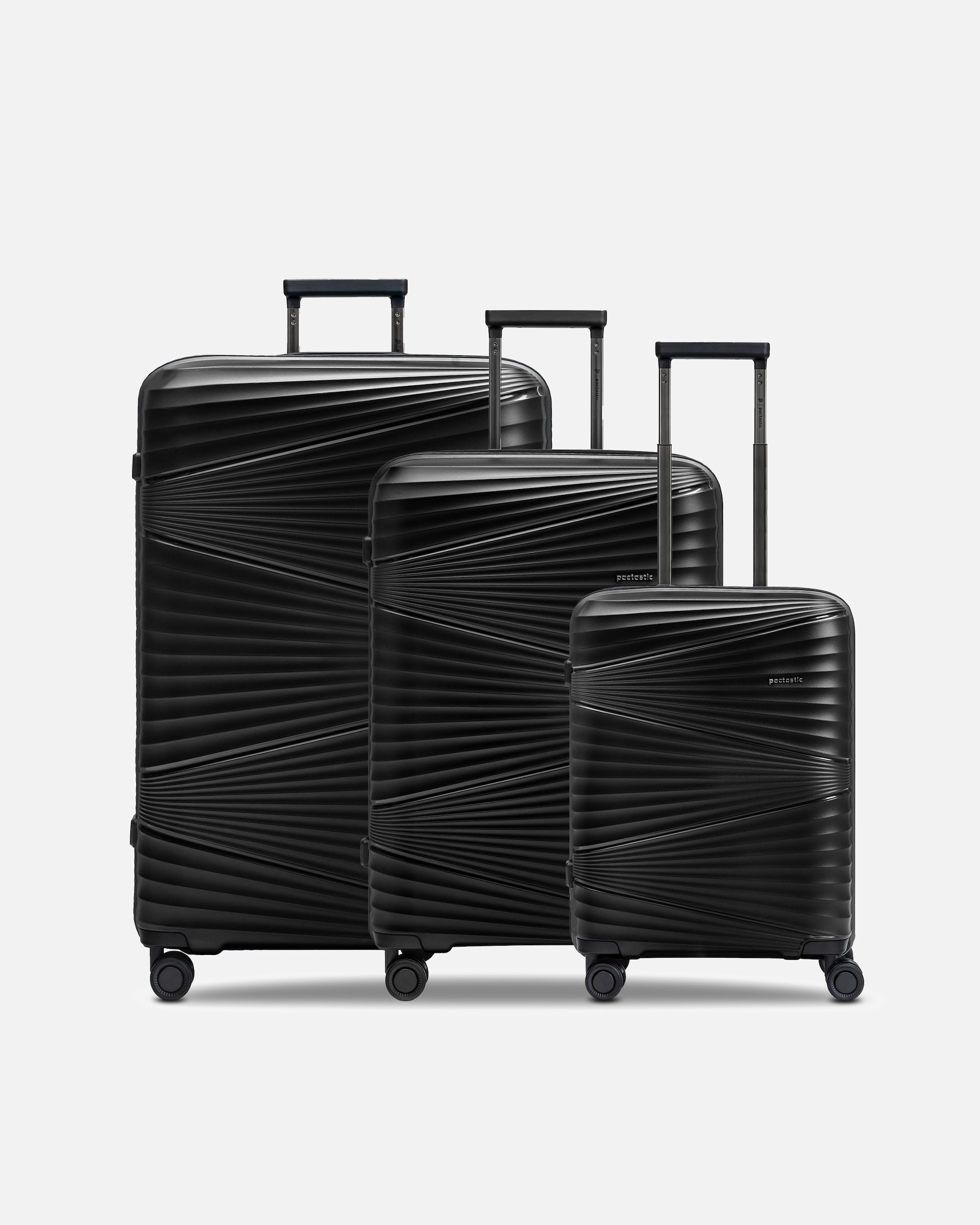 Valise for HommeCollection 02 THE THREE SET 4 roulettes Set de valises 3 piècesblack metallic