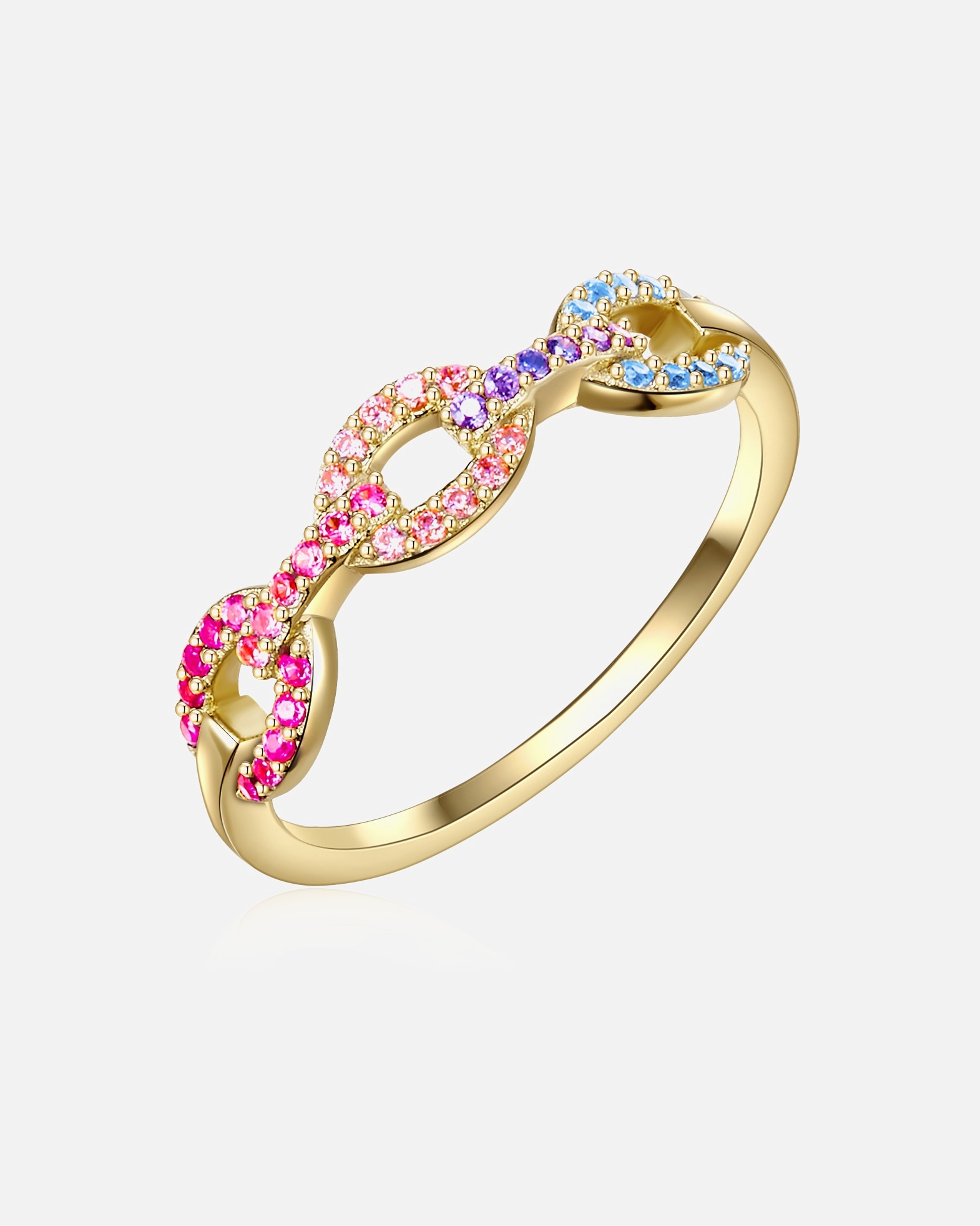 Bague for FemmeGlanzstücke MünchenBague en argent Argent sterling Oxyde de zirconium (CZ) en Or jaune50