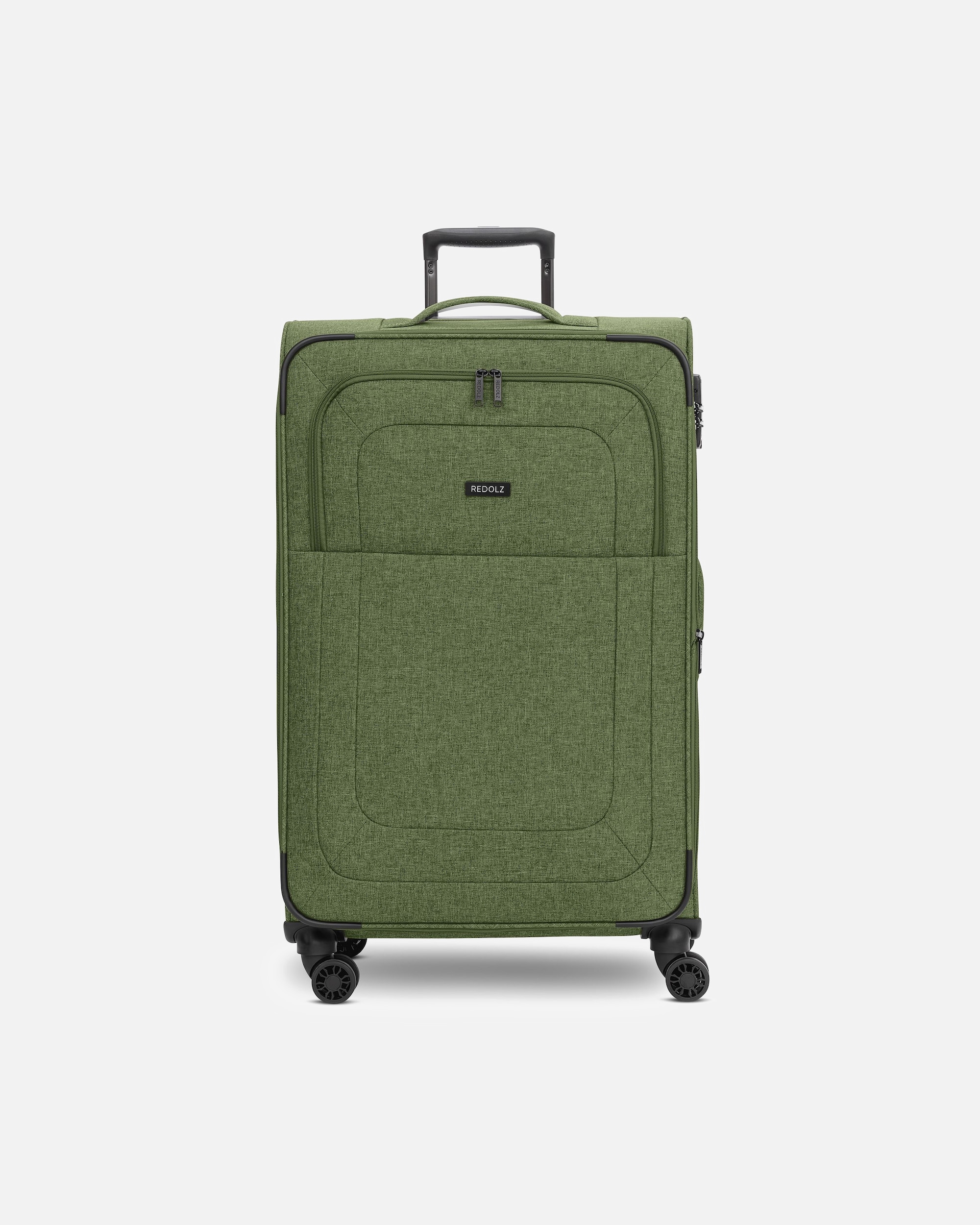 Valise trolley for HommeEssentials 12 LARGE 4 roulettes Trolley 79 cm avec soufflet d'extensionolive