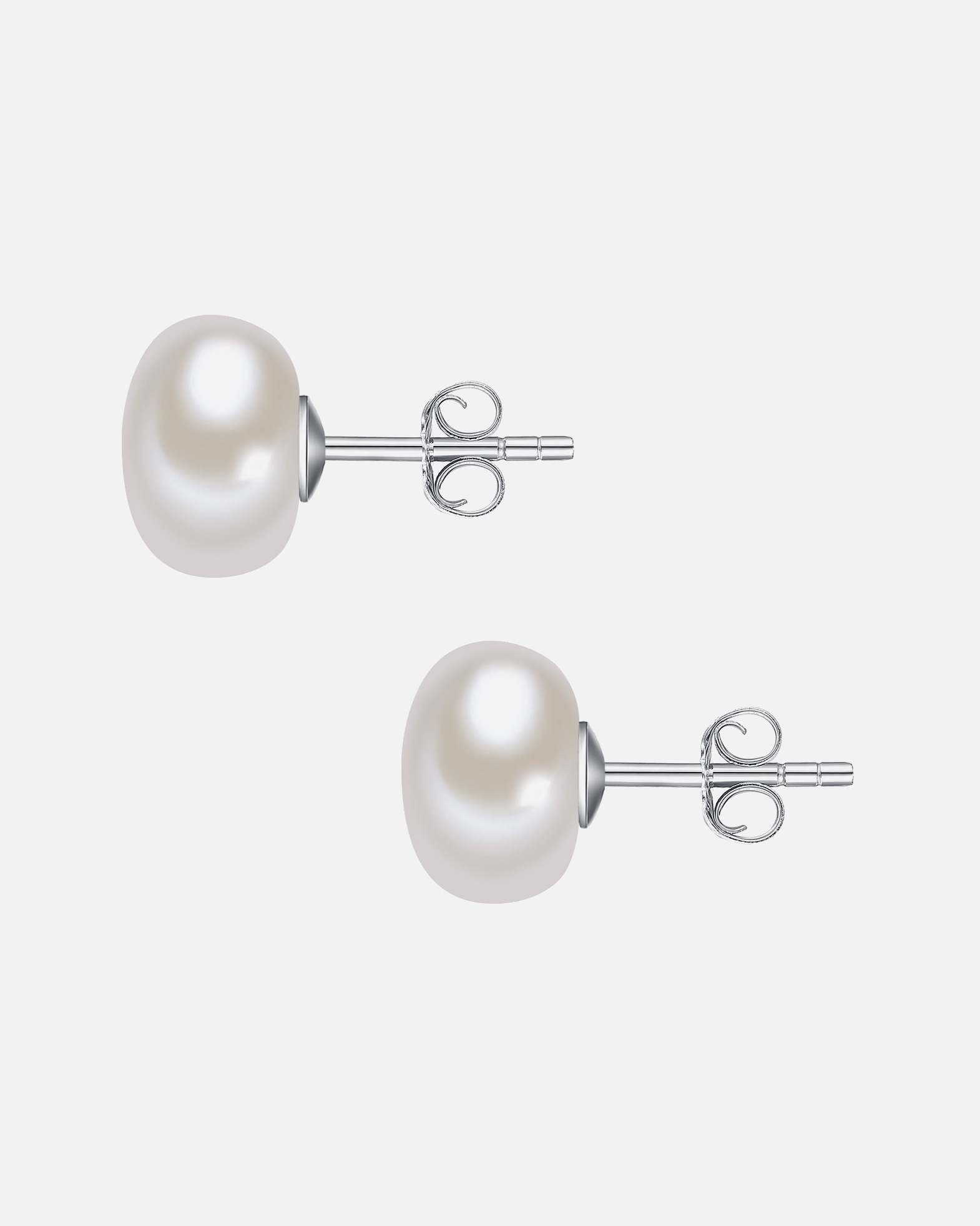 Boucle d'oreilles for FemmeValero PearlsPuce d'oreille en perle Perle de culture d'eau douce Perle de culture d'eau douce en Blanc10,0 mm