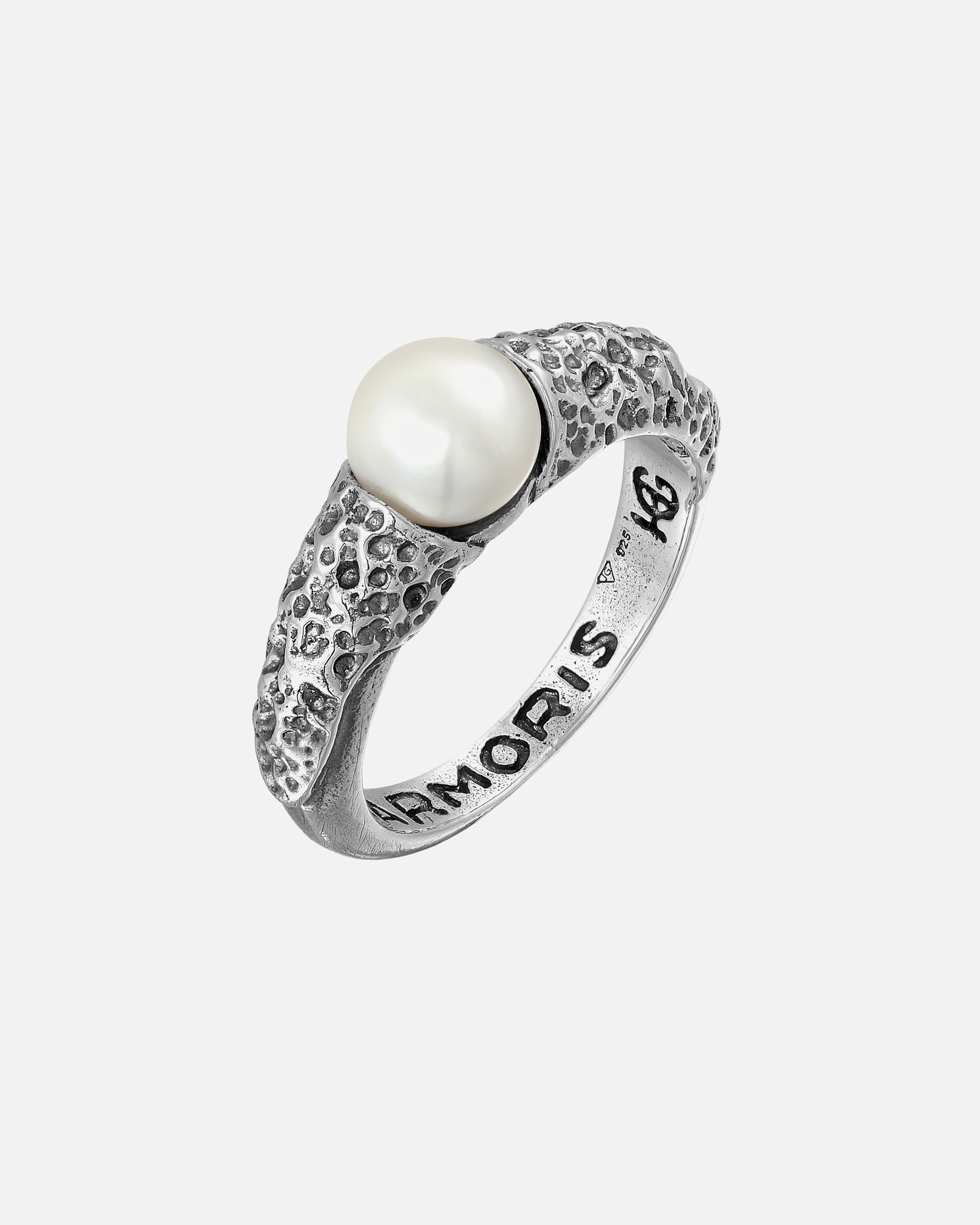 Bague for HommeHaze & GloryDefault Brand LineHG HAZE & GLORY - Bague Hommes en argent sterling 925, Bijoux Hommes, Bague en argent oxydé, avec perle d'eau douce de culture, Vintage, Pearly60