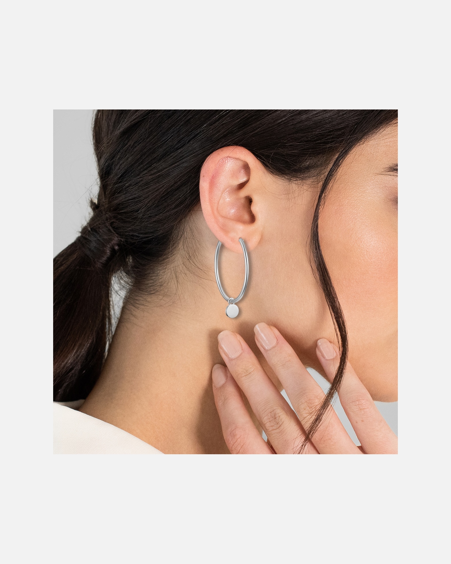 Créoles for FemmeGlanzstücke MünchenCréoles en argent Cercle Argent sterling en Argent8,5 mm