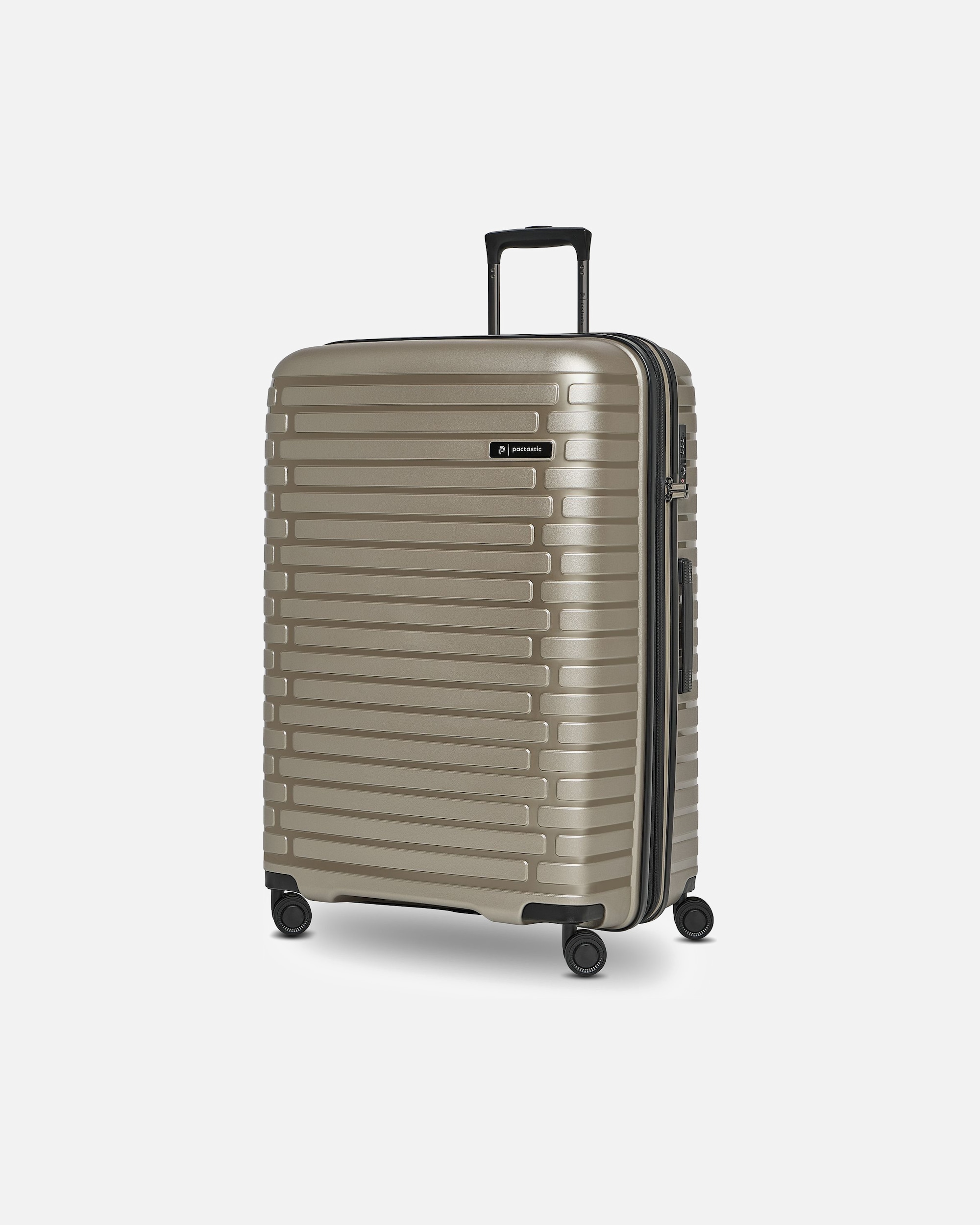 Valise trolley for HommePactasticCollection 04 THE LARGE + 4 roues Valise cabine L 75 cm avec soufflet d'extensionchampaign-metallic