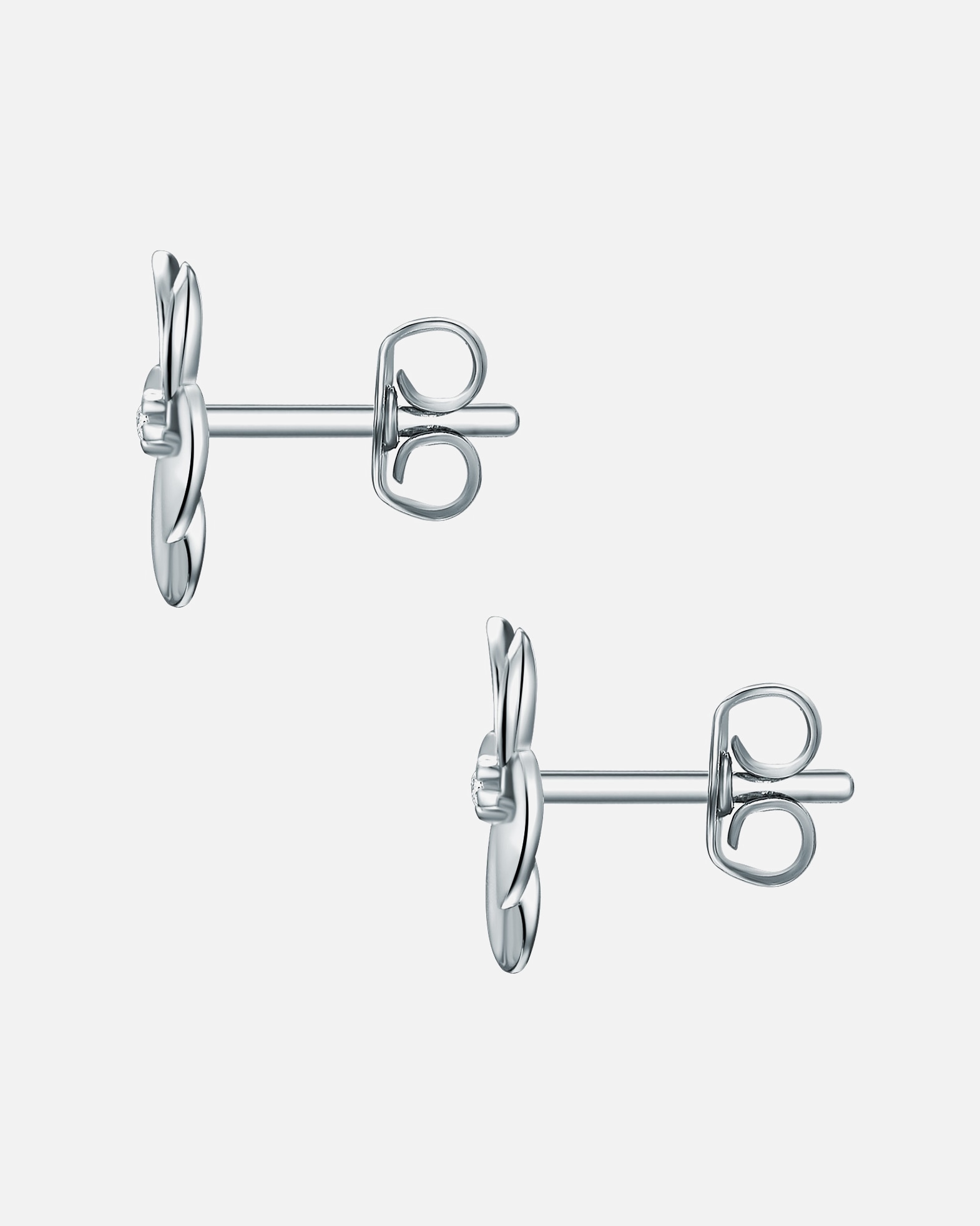 Boucle d'oreilles for FemmeLulu & JaneBoucles d´oreilles Fleur Argent sterling Diamant en Or jaune9,9 mm