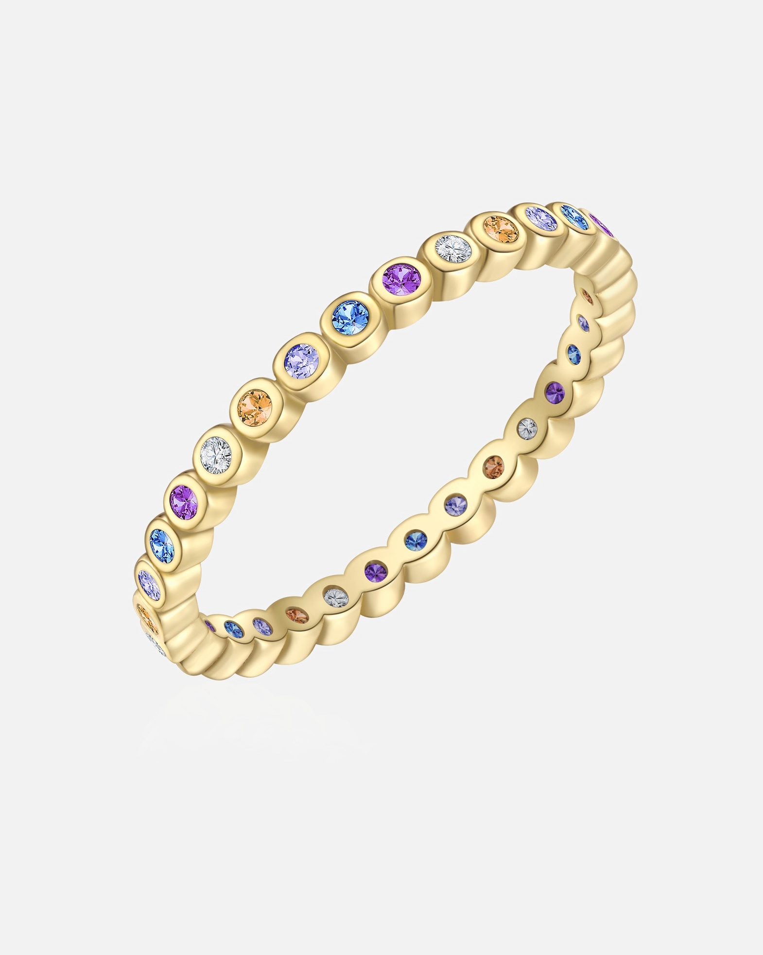 Bague for FemmeGlanzstücke MünchenBague en Argent Sterling en or jaune avec Zirconium48