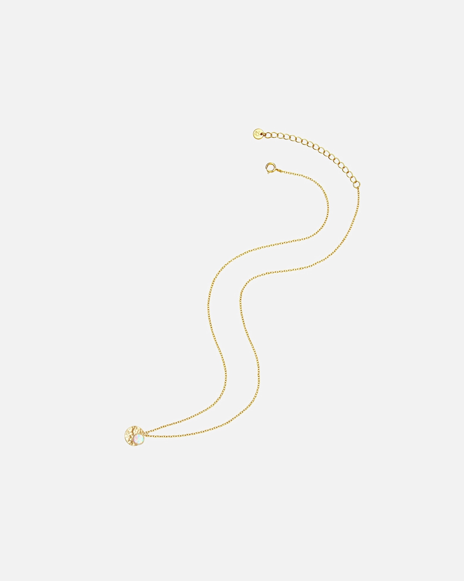 Collier for FemmeGlanzstücke MünchenCollier en argent Cercle Argent sterling Opale (synth.) en Argent40,0 cm Basiskette + 5,0 cm Verlängerung