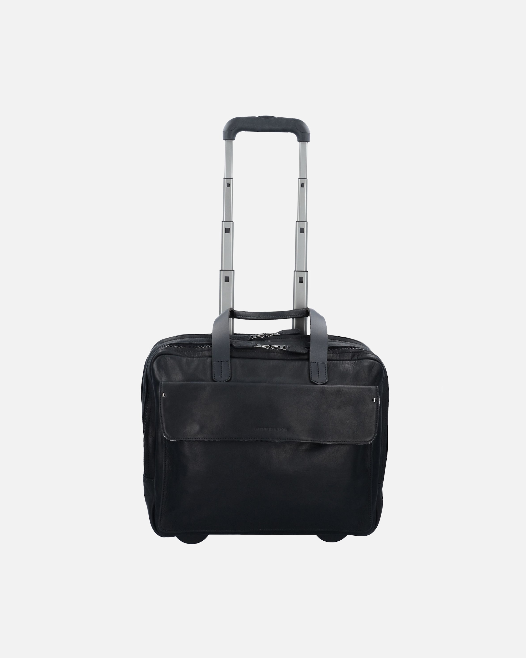 Valise for HommeHarold'sSac à roulettes business en cuir 40 cm avec compartiment pour ordinateur portableschwarz