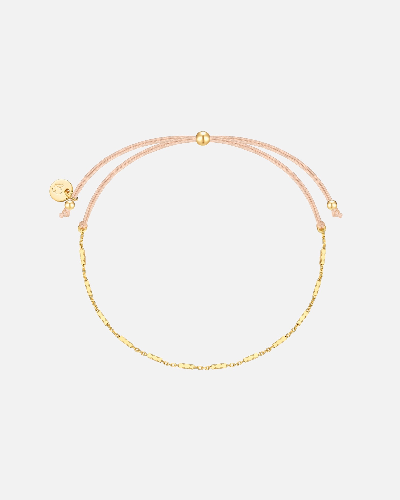 Bracelet for FemmeBracelet en argent sterling en or jaune15,0 - 22,0 cm, flexibel einstellbar