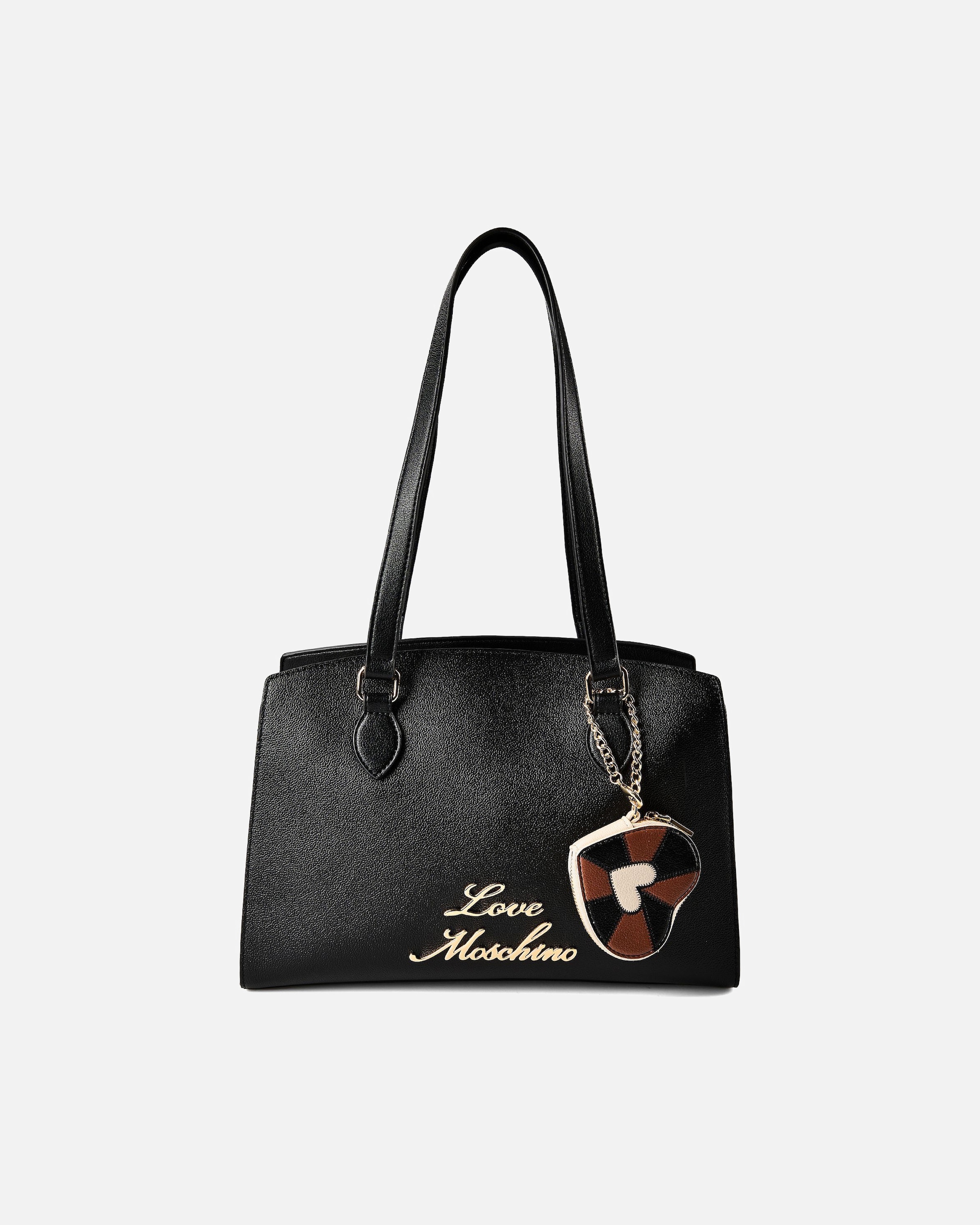 Sac for FemmeLove MoschinoHeart Charm Sac à main porté épauleblack