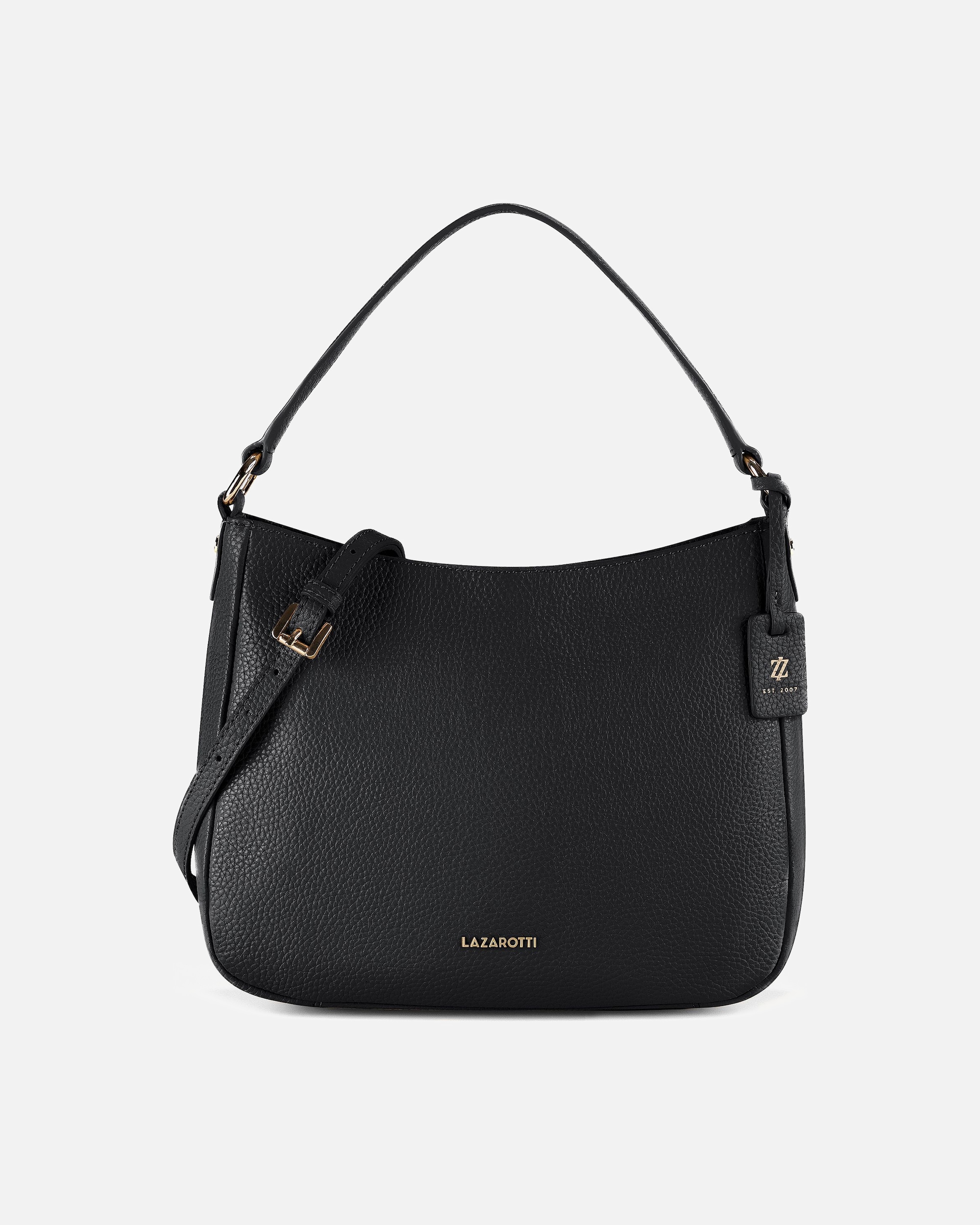 Clutch für Weiblich Lazarotti Bologna Leather Schultertasche black
