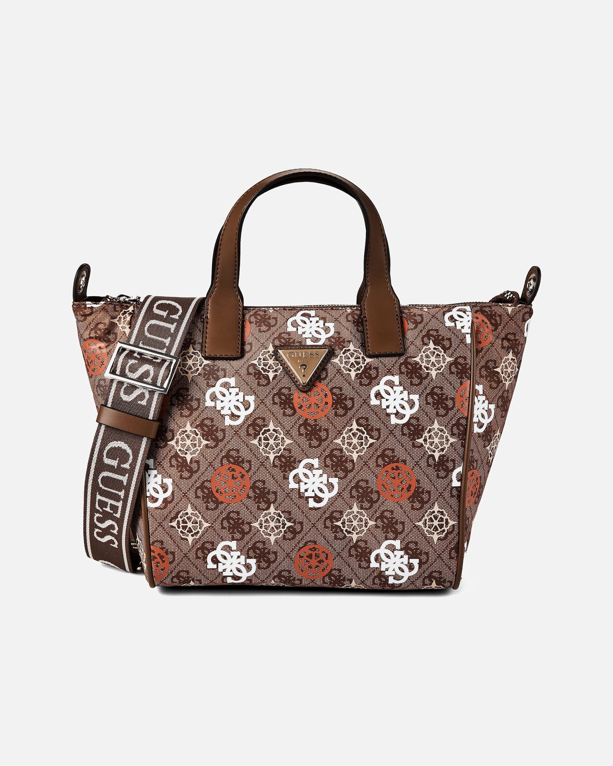 Tasche für Weiblich Guess Eliette Henkeltasche ginger logo