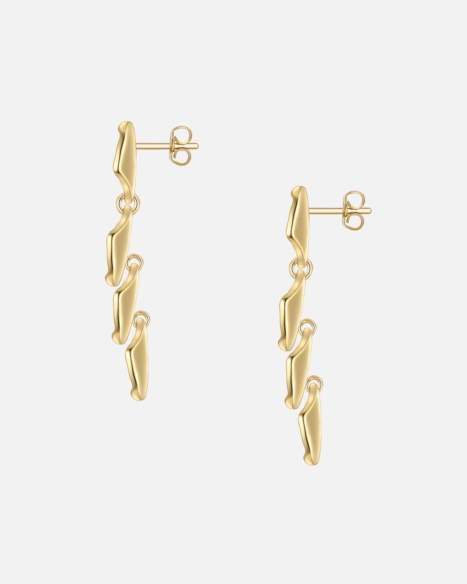 Ohrringe für Weiblich Yokoamii Ohrhänger aus Metall-Legierung in gelbgold 49,3 mm