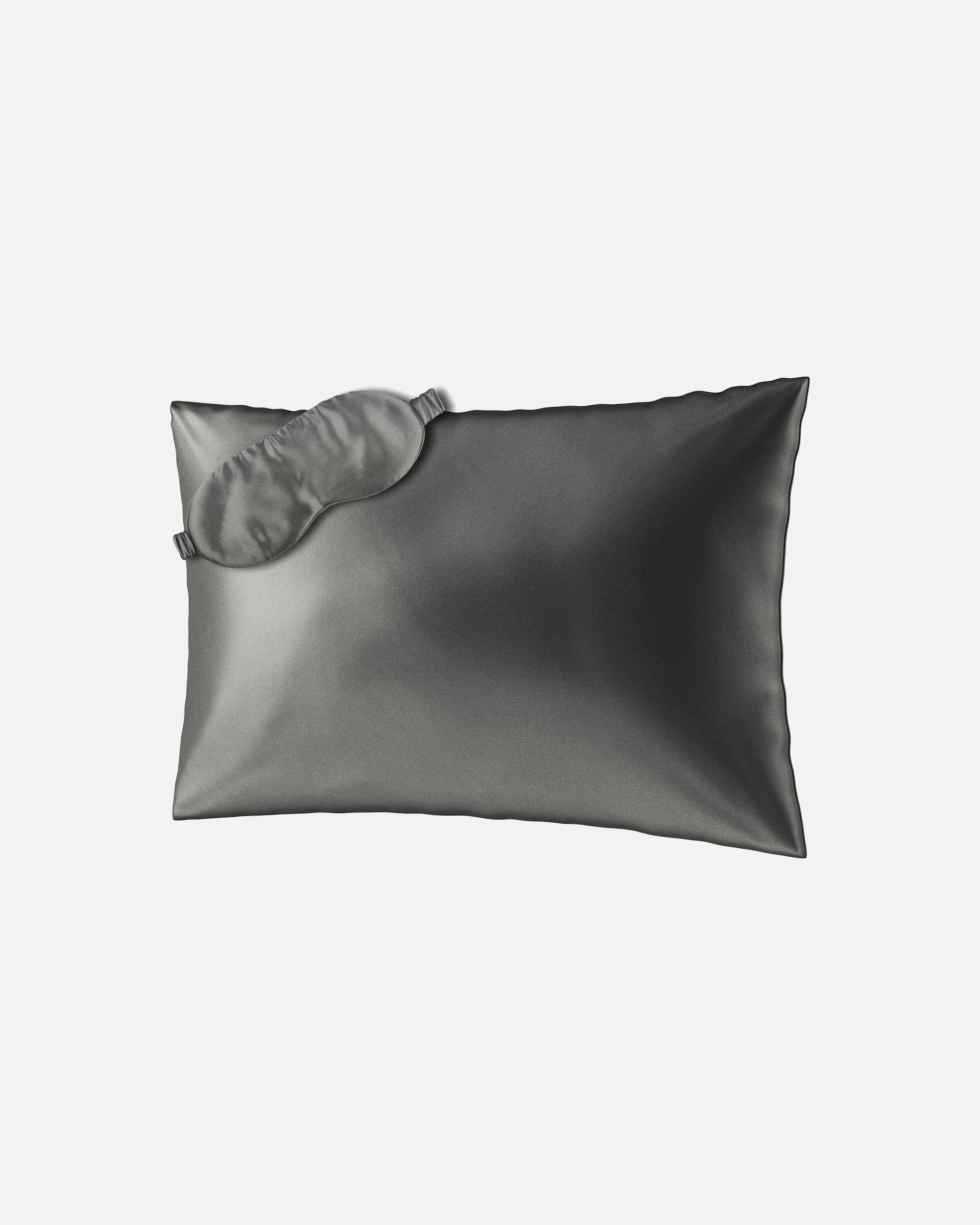 for FemmeAiloriaBEAUTY SLEEP SET S Taie d'oreiller (50x75) et masque de nuit en soiegris