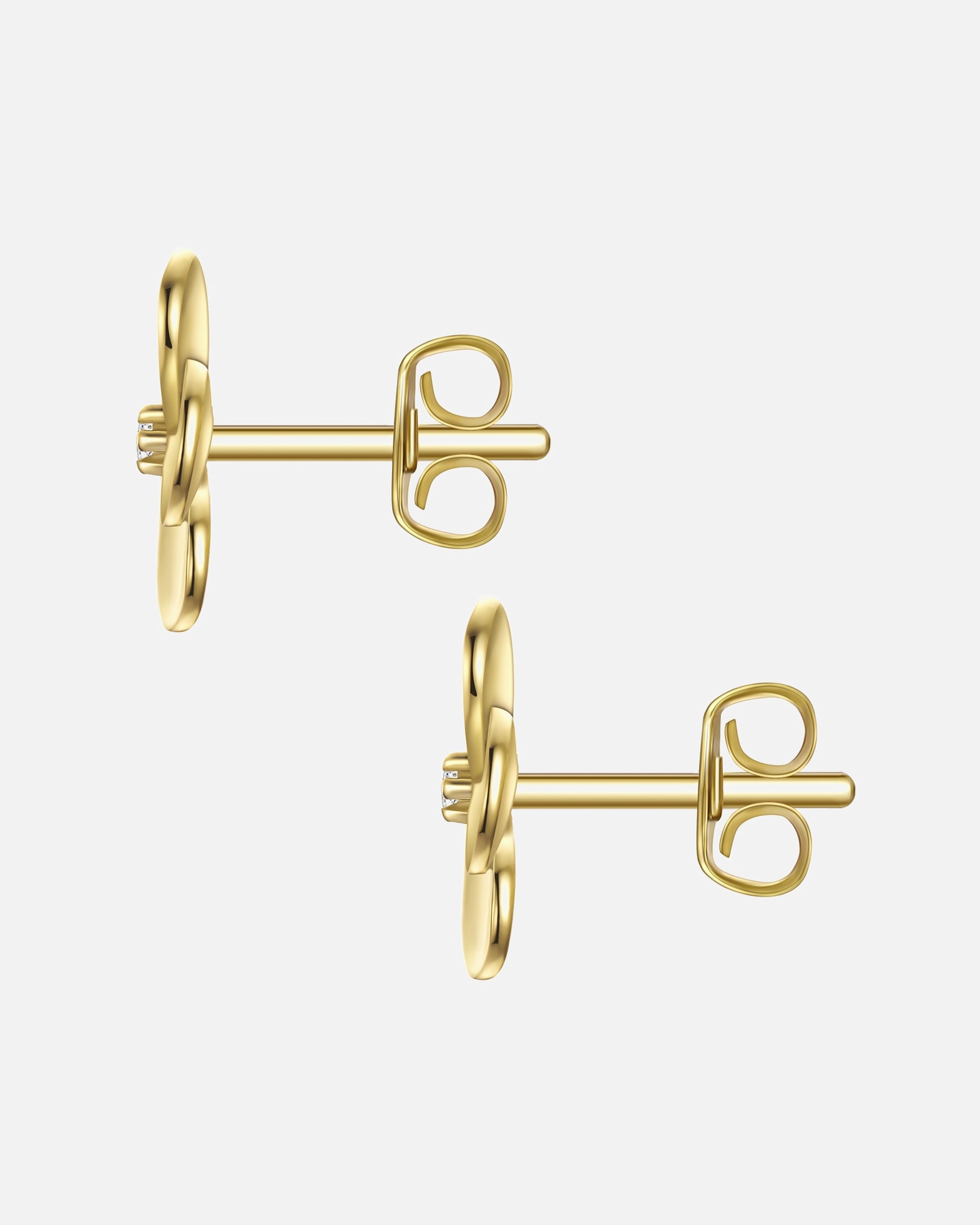 Boucle d'oreilles for FemmeRafaela DonataBoucles d´oreilles Fleur en Argent sterling en Or jaune9,8 mm