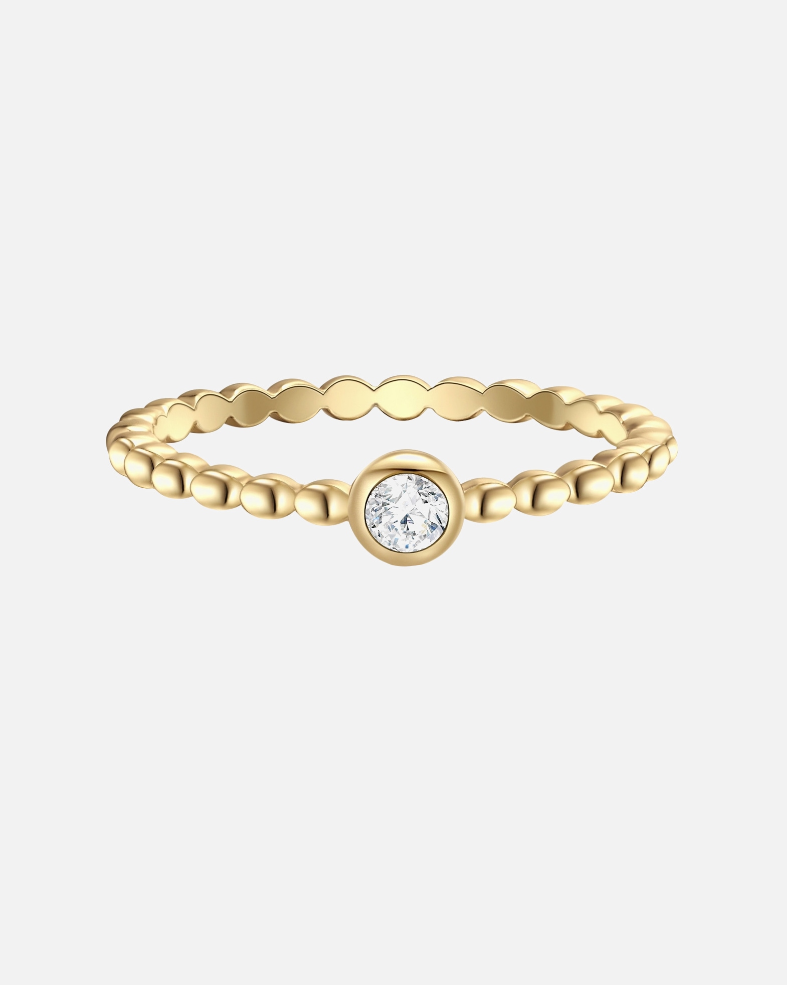 Bague for FemmeGlanzstücke MünchenBague en argent Argent sterling Oxyde de zirconium (CZ) en Or jaune60