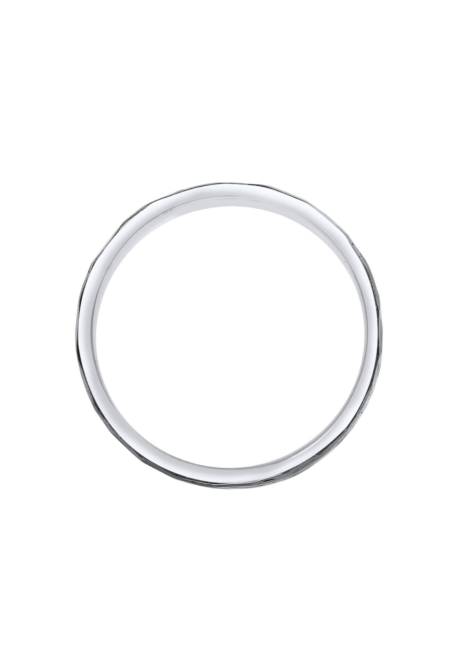Kuzzoi Herenring in hamerslagdesign, bandring massief (10 mm) breed in Kuzzoi Herenring in hamerslagdesign, bandring massief (10 mm) breed in