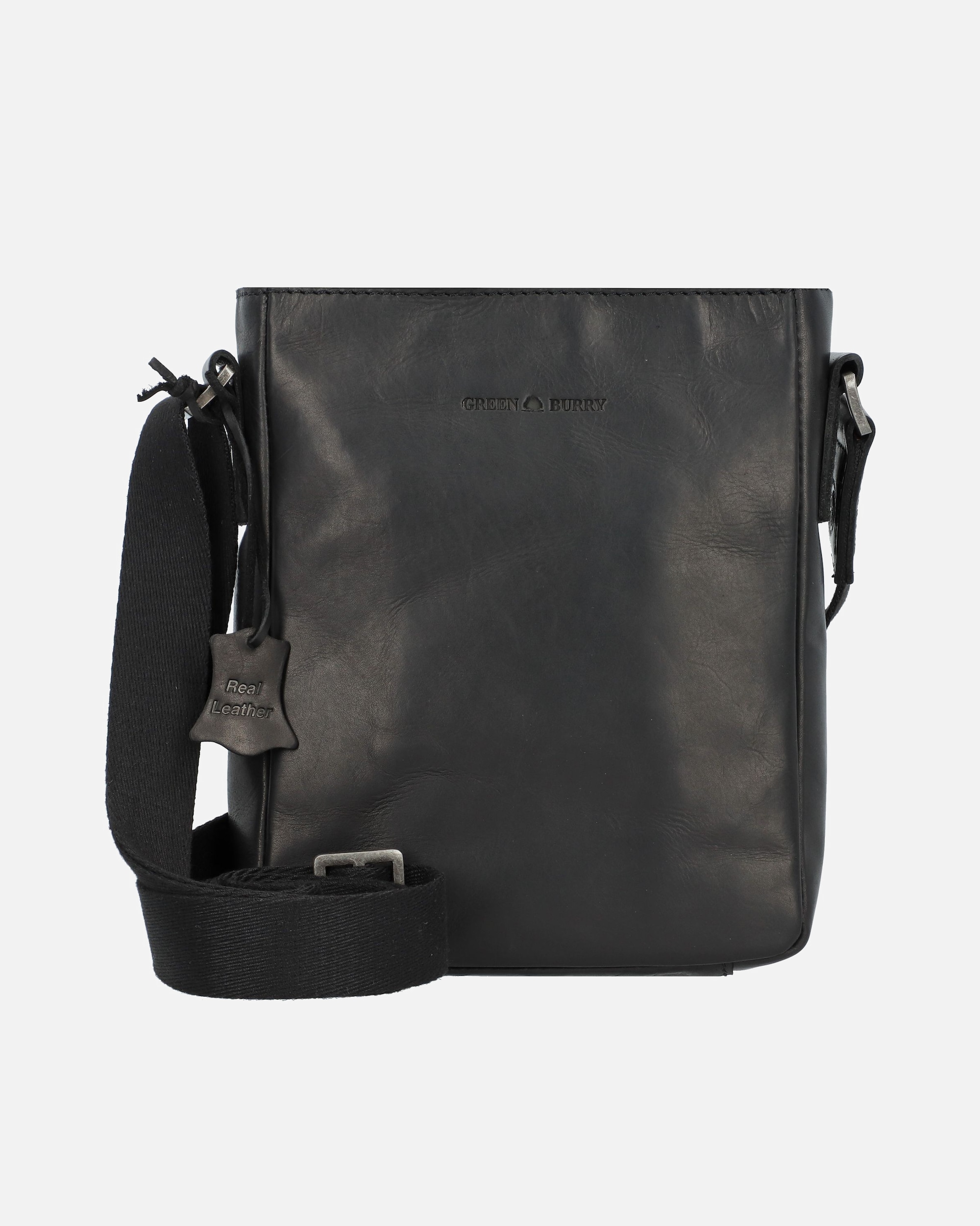 Tasche für Männlich Greenburry Pure Black Umhängetasche black