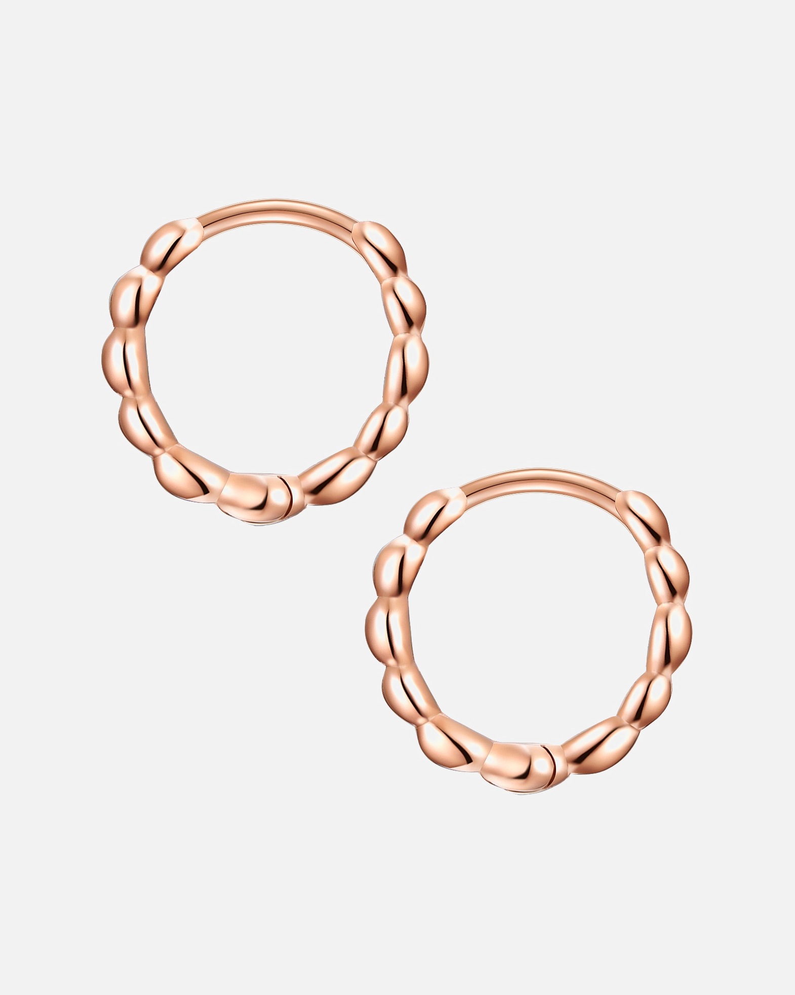 Boucle d'oreilles for FemmeGlanzstücke MünchenCréoles en argent Argent sterling en Or rose11,4 mm