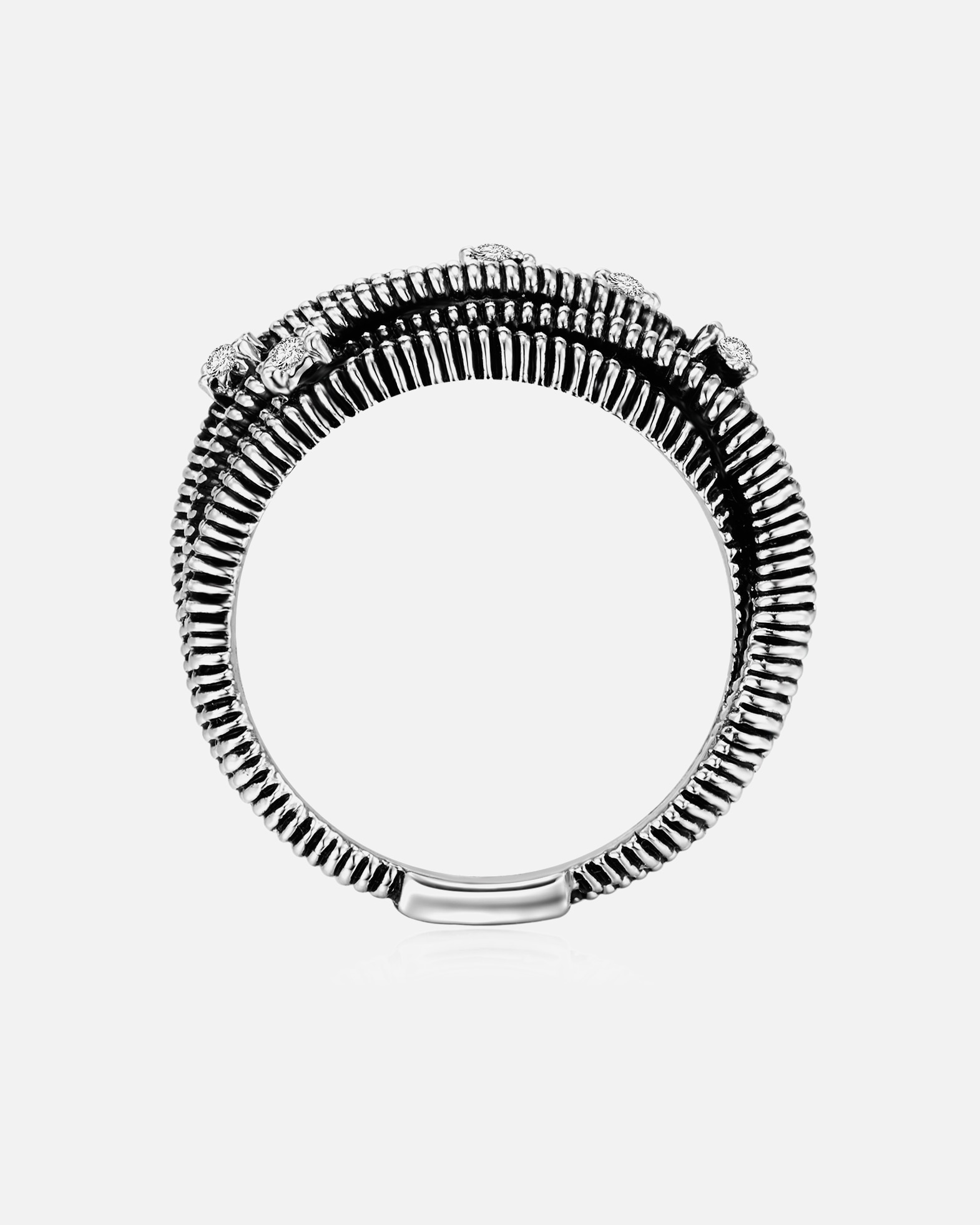 Bague for FemmeLulu & JaneBague tendance Métal Verre en Argent58