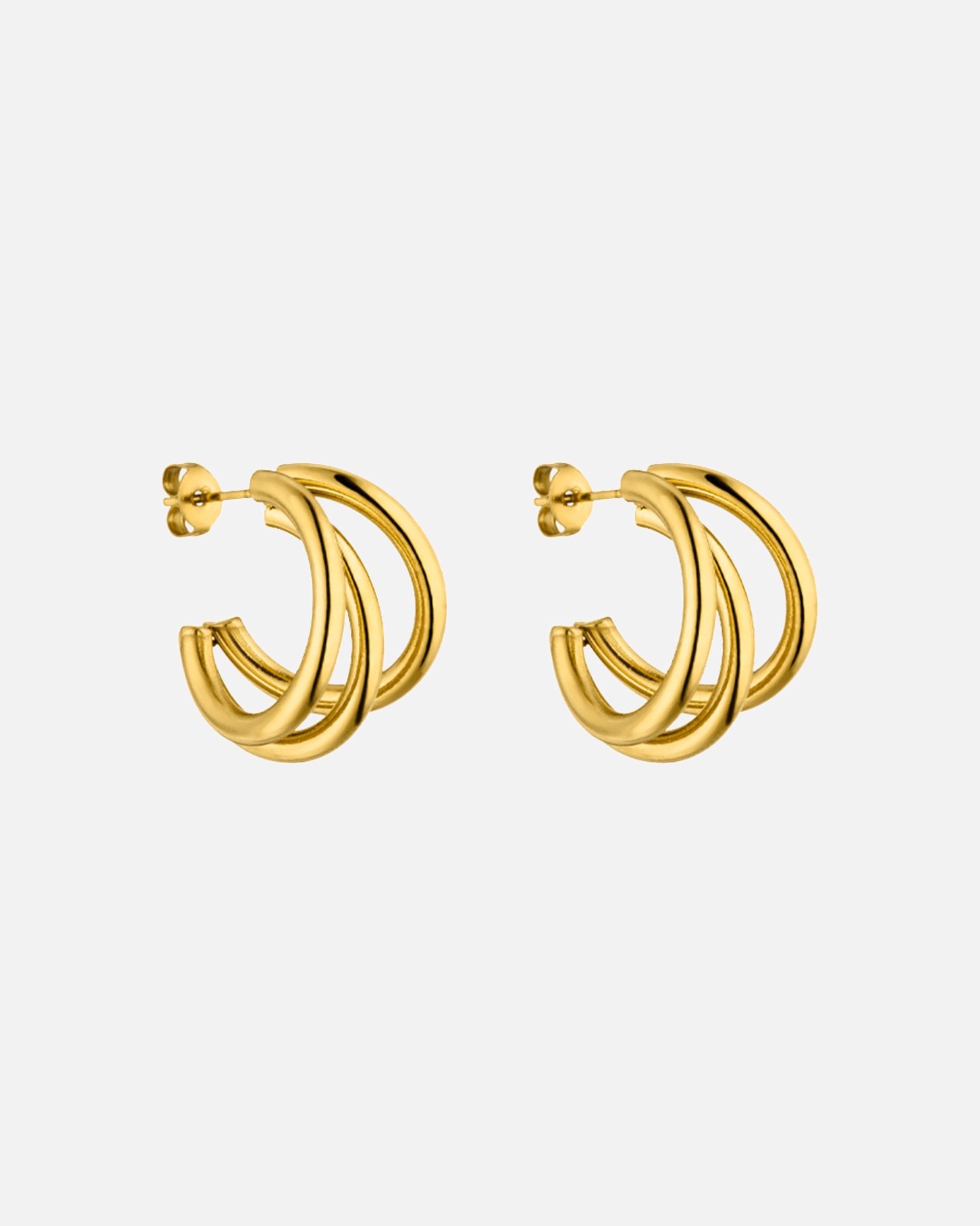 Boucle d'oreilles for FemmePureleiEono Boucles d'oreilles créoles 100% acier inoxydableOr
