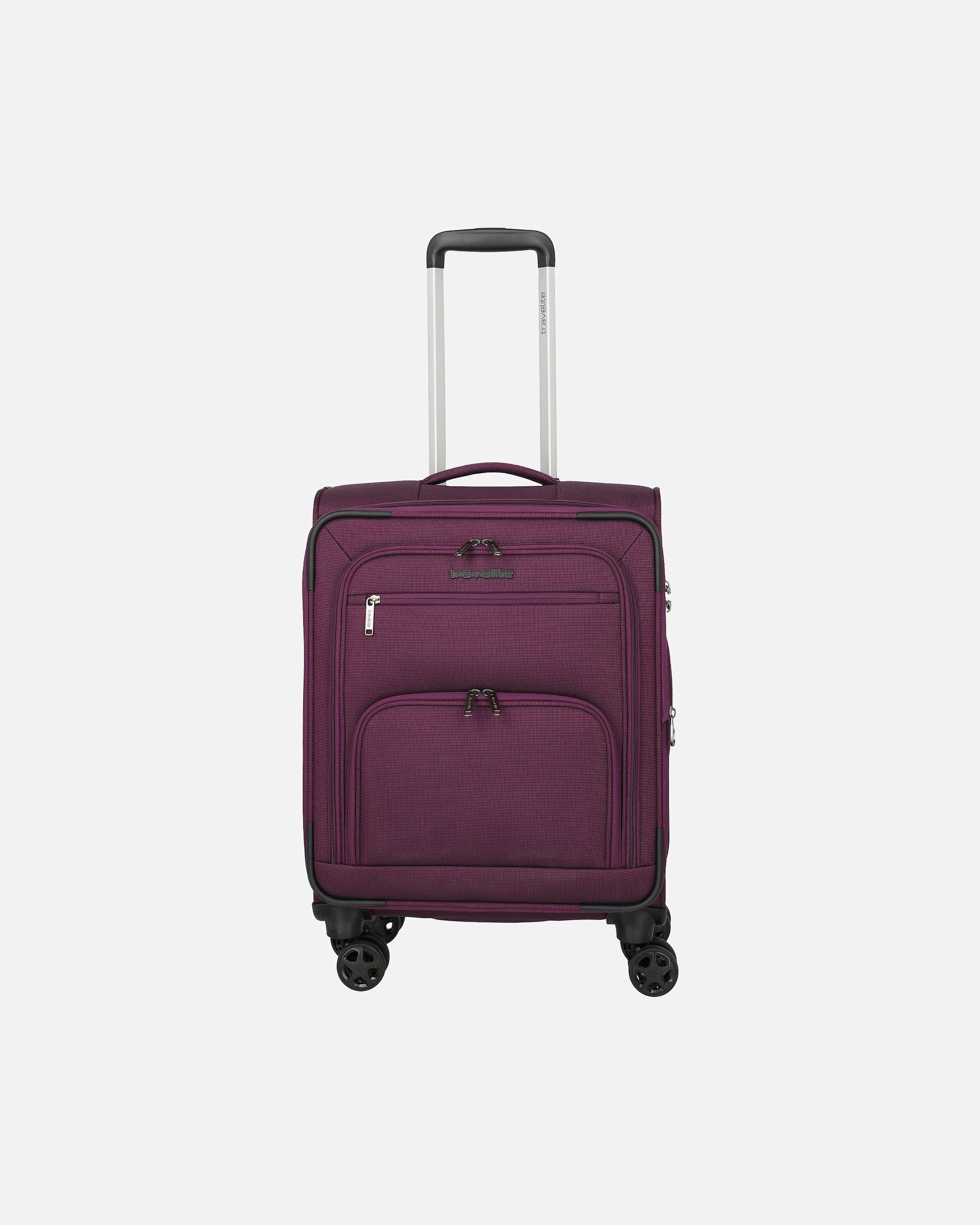 Handgepäckkoffer für Männlich Travelite Cubis 4 Rollen Kabinentrolley S 55 cm mit Dehnfalte berry
