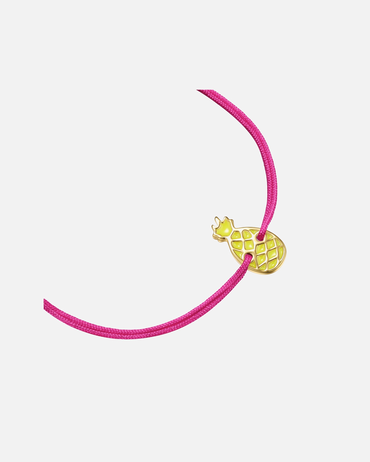 Bracelet for FemmeGlanzstücke MünchenBracelet Ananas en Textile en Or jaune15,0 - 22,0 cm, flexibel einstellbar