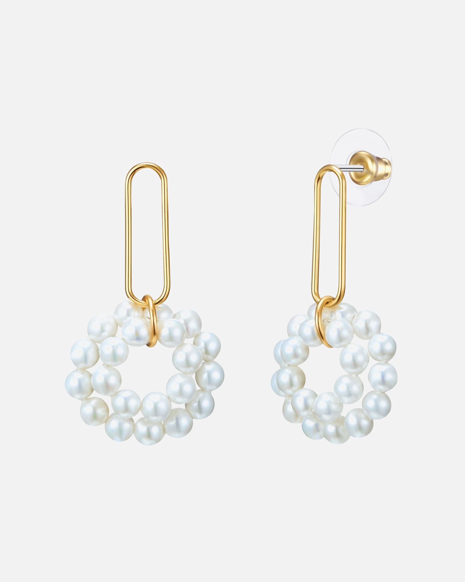 Boucle d'oreilles for FemmeBoucles d´oreilles Laiton Perles organiques en Or jaune46,1 mm