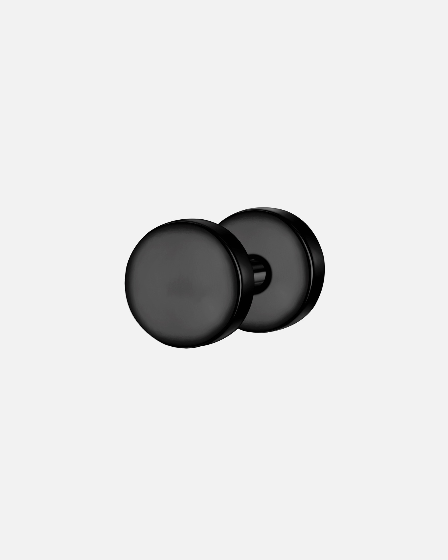 Boucle d'oreilles for HommeTrue RebelsBoucles d´oreilles en Acier inoxydable en Noir5,9 mm