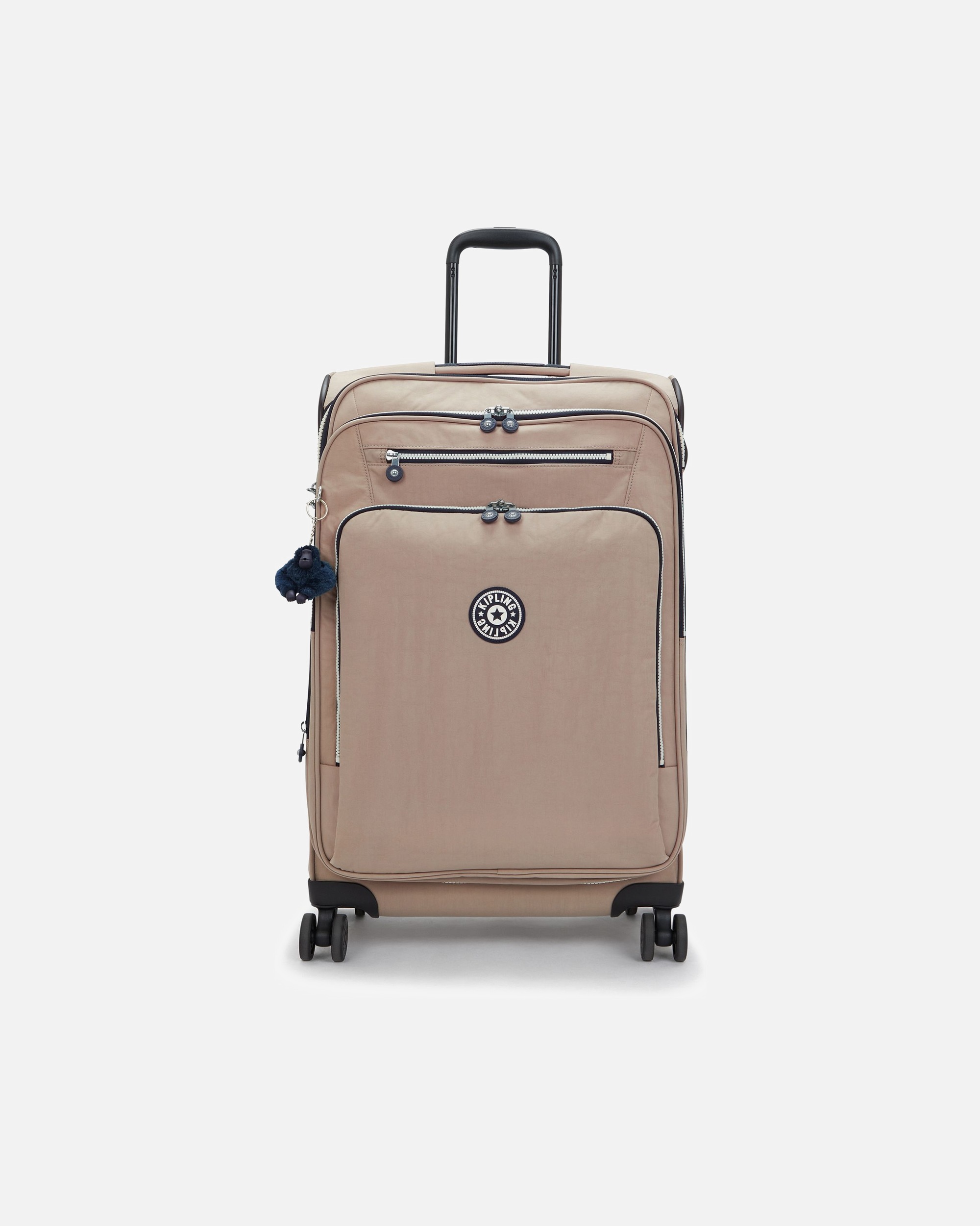 Valise trolley for HommeBasic 4 roulettes Trolley M 68 cm avec soufflet d'extensionsoft taupe c