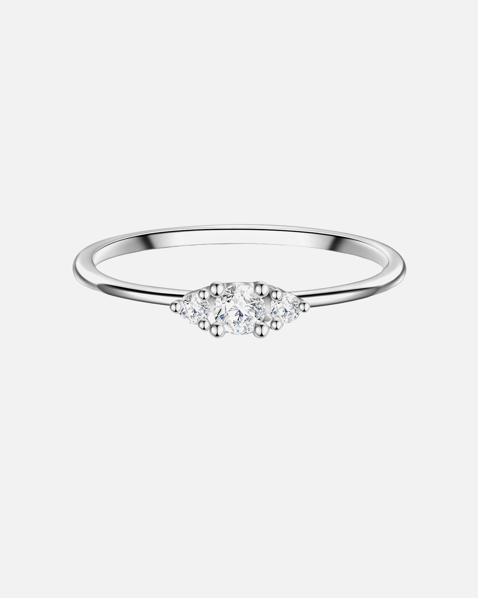 Bague for FemmeGlanzstücke MünchenBague en argent Argent sterling Oxyde de zirconium (CZ) en Argent48