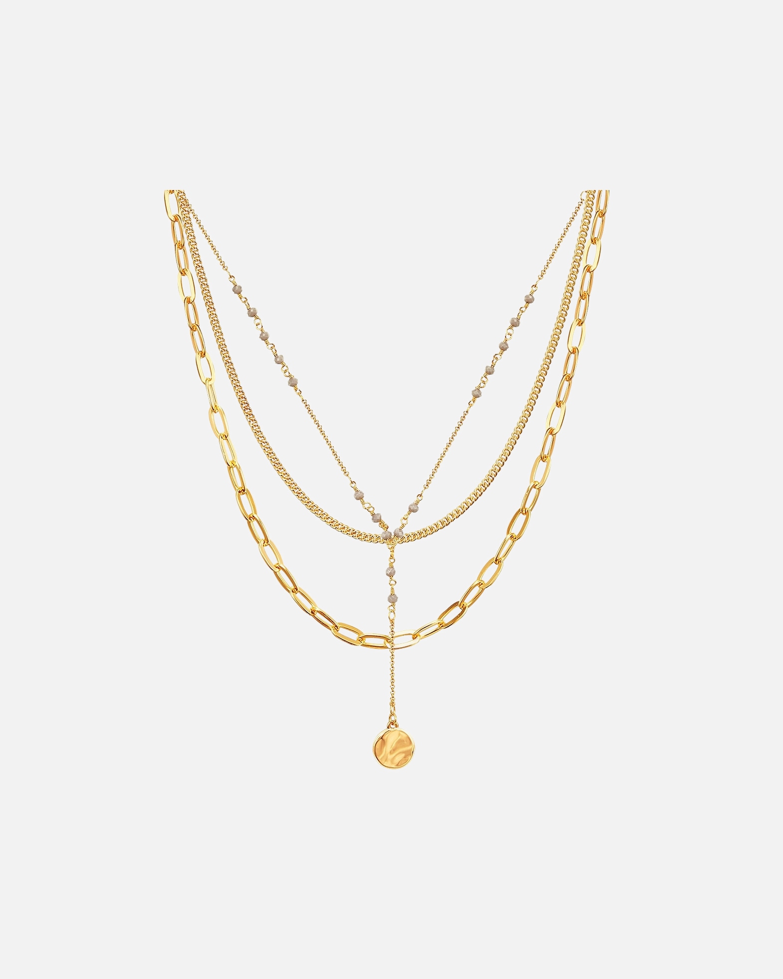 Collier for FemmeLulu & JaneChaîne Alliage de fer en Or jaune49,0/51,0/53,0 cm