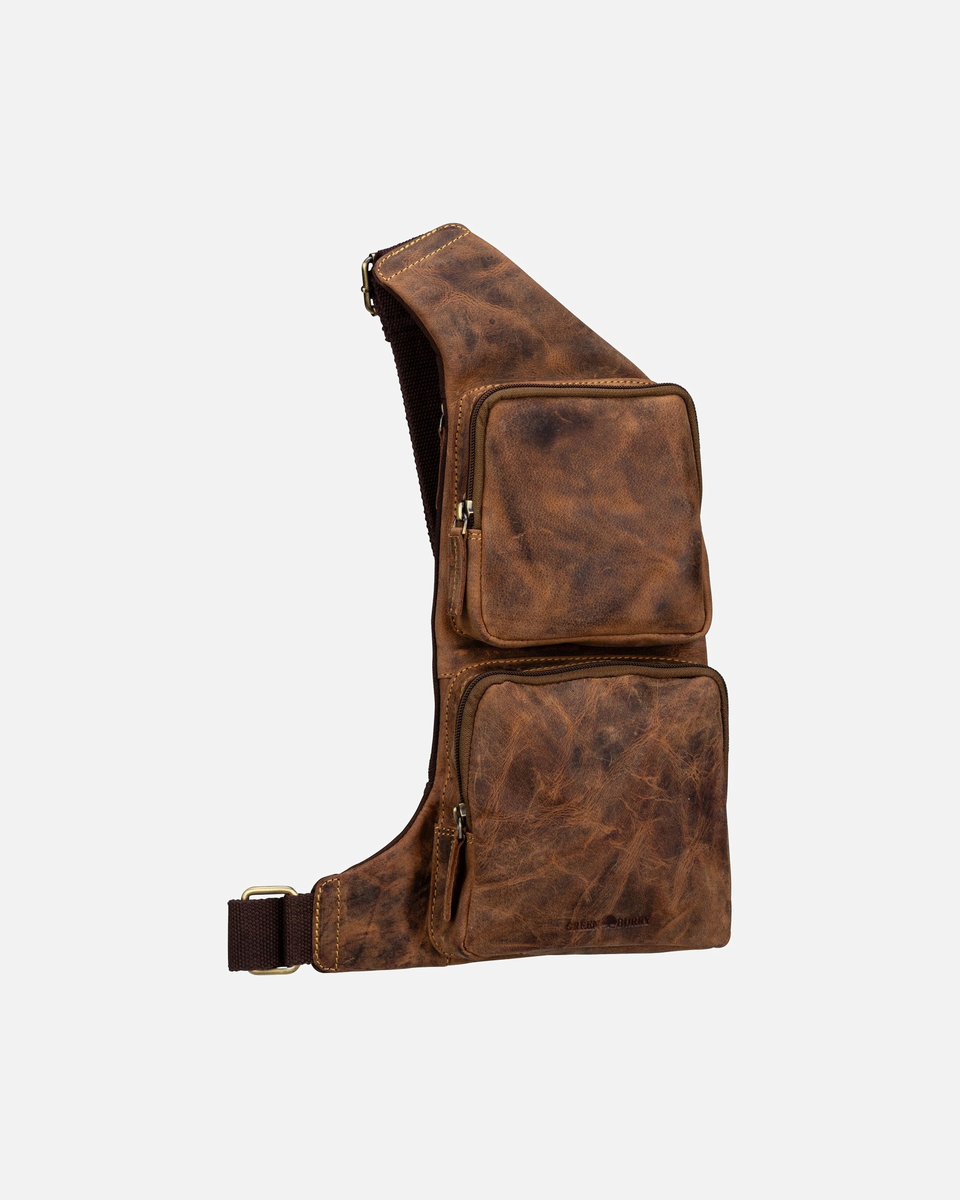 Rucksack für Unisex Greenburry Vintage Umhängetasche brown
