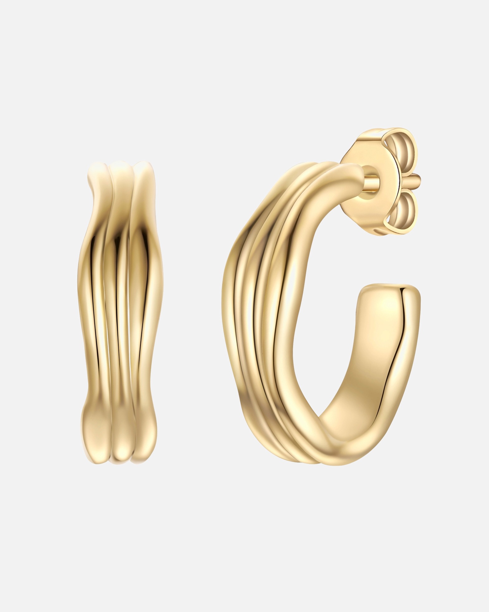 Créoles for FemmeBoucles d´oreilles en Argent sterling en Or jaune18,1 mm