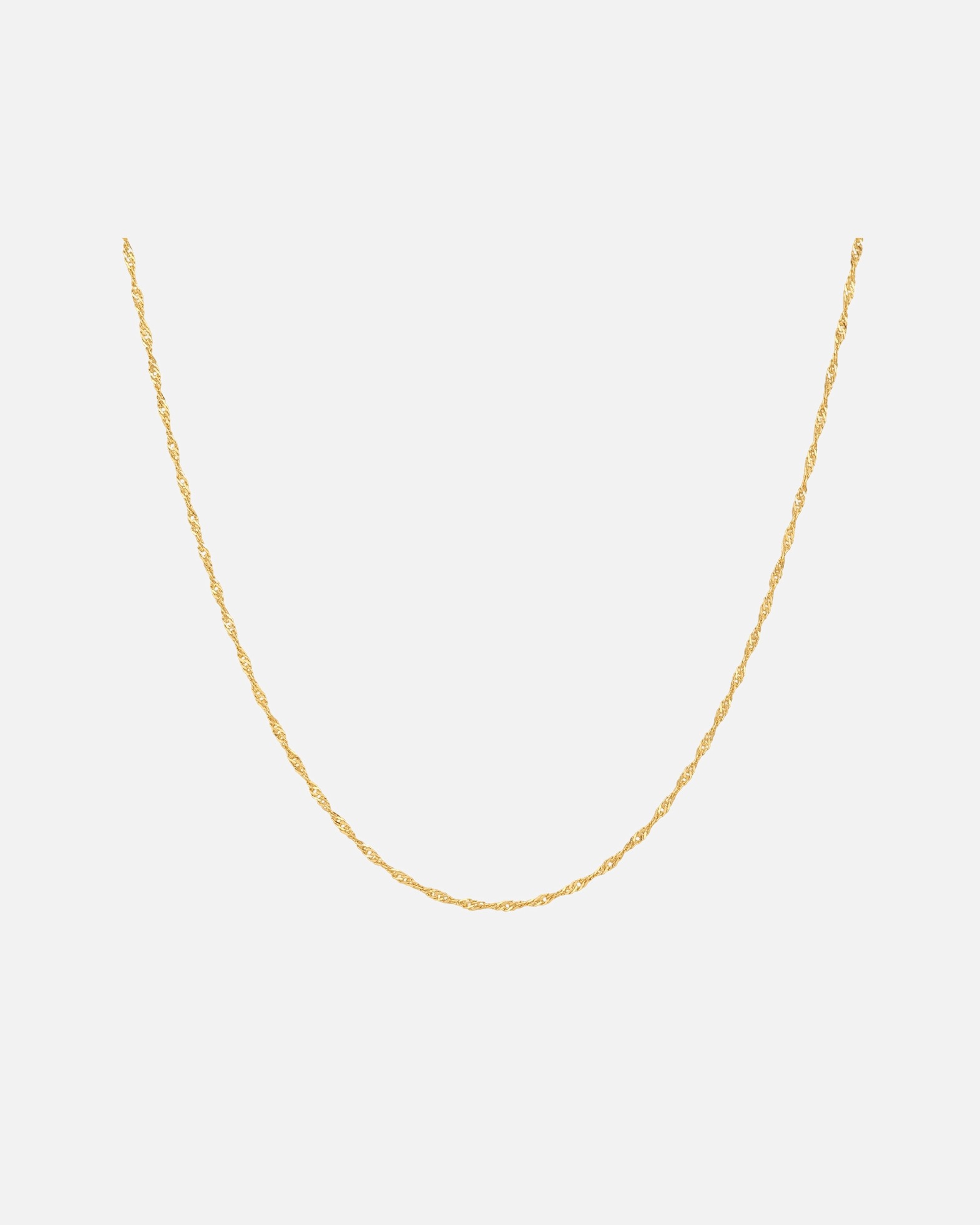 Collier for FemmeChaîne en Argent sterling en Or jaune55 cm