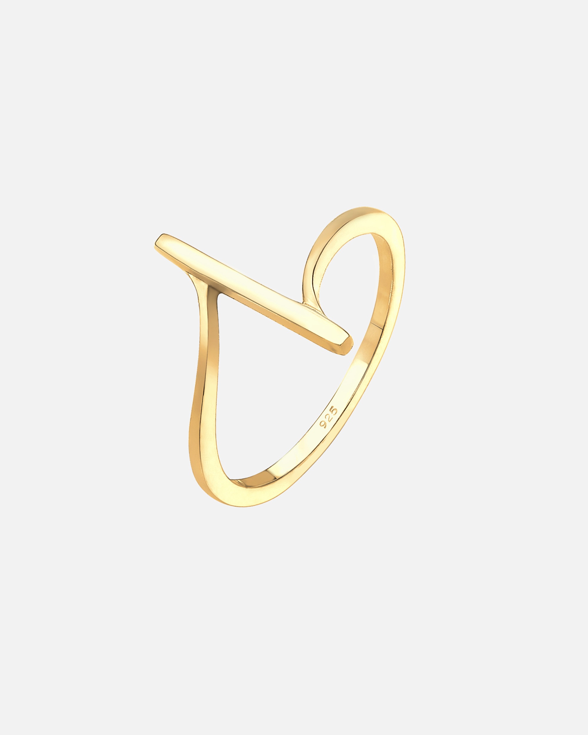 Ring für Weiblich Elli Bandring Geo Formen Cool Basic Minimal 925 Silber 52