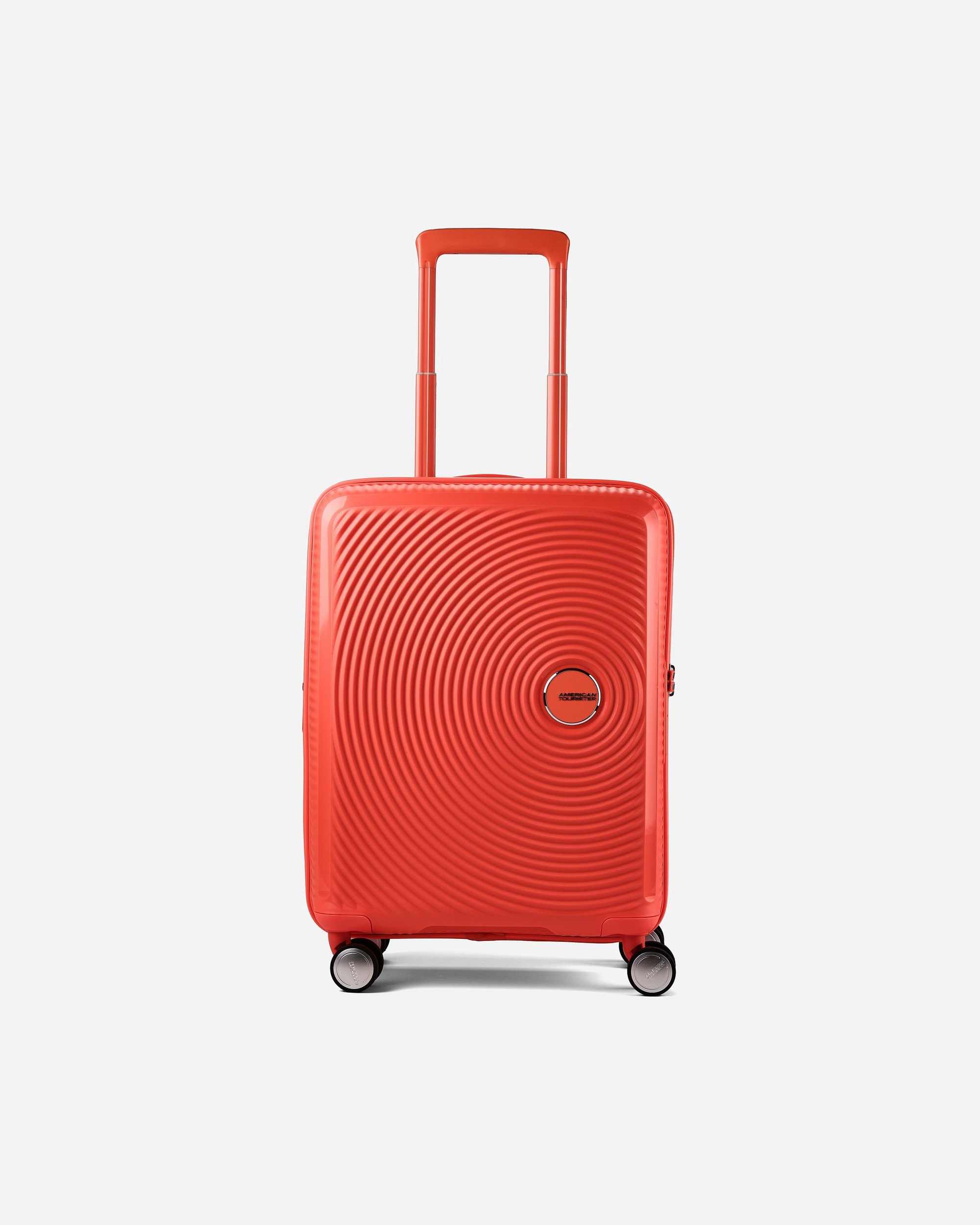 Handgepäckkoffer für Männlich American Tourister Soundbox 4-Rollen Kabinentrolley 55 cm neon orange