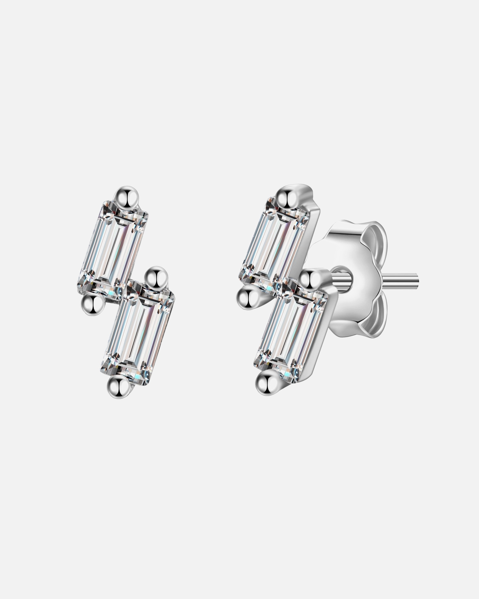 Boucle d'oreilles for FemmeGlanzstücke MünchenPuces d'oreilles en argent Argent sterling Oxyde de zirconium (CZ) en Or rose8,5 mm