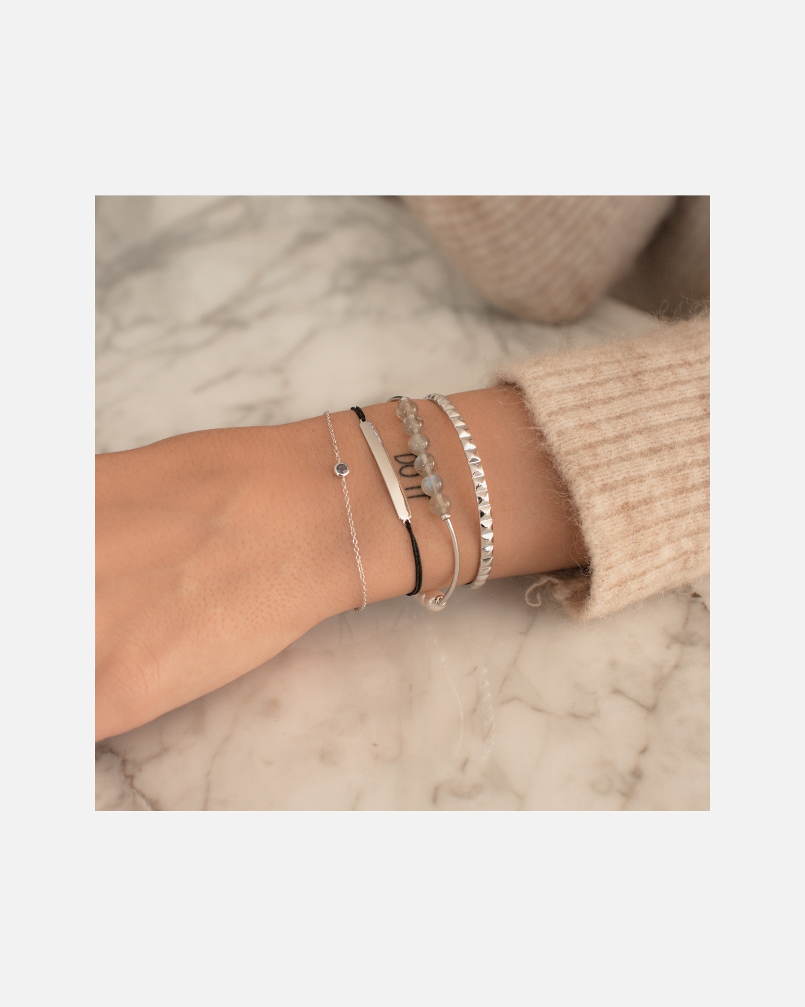 Bracelet for FemmeGlanzstücke MünchenBracelet en argent Argent sterling en Argent17,0 cm, flexibel einstellbar