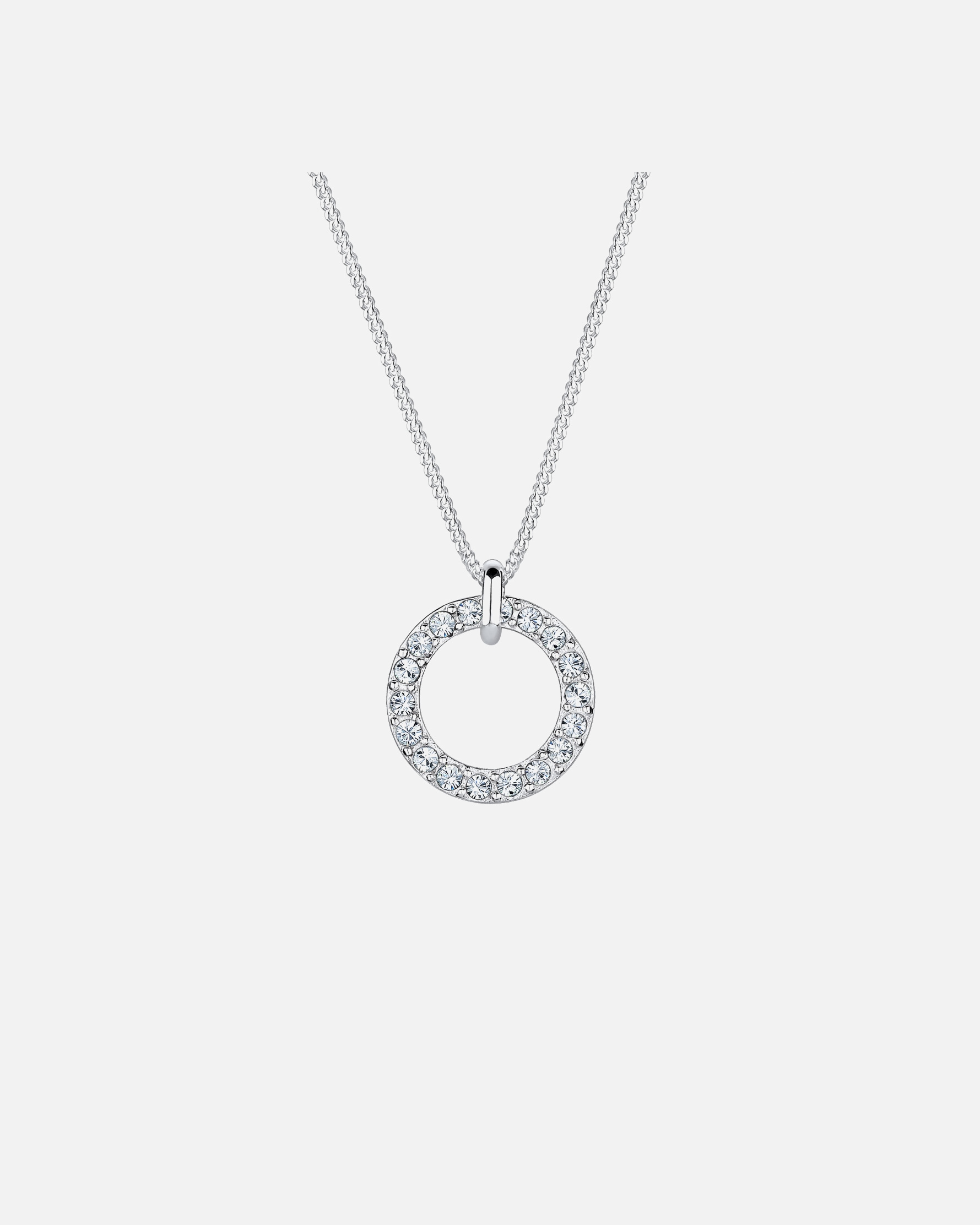 Halskette für Weiblich Elli Halskette Karma Kreis 925 Silber, mit Kristallen von Swarovski® 45