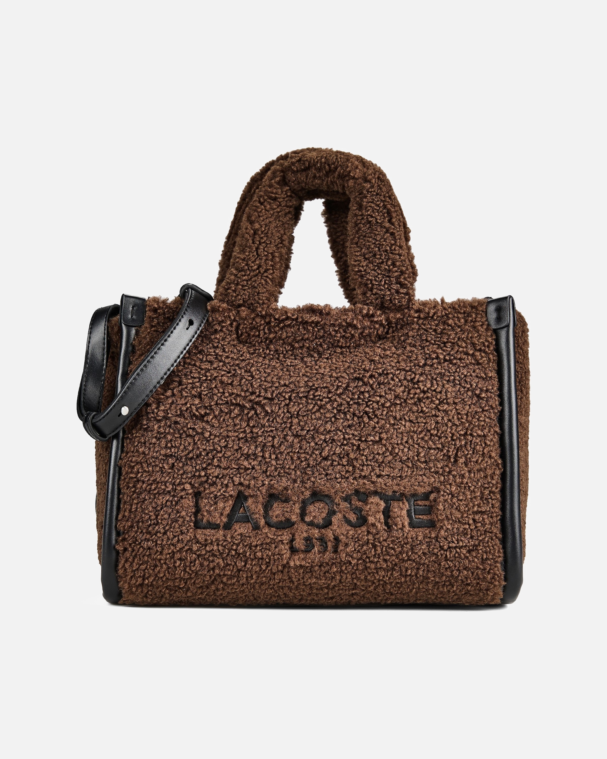 Tasche für Weiblich Lacoste Heritage Seasonal Henkeltasche brown noir