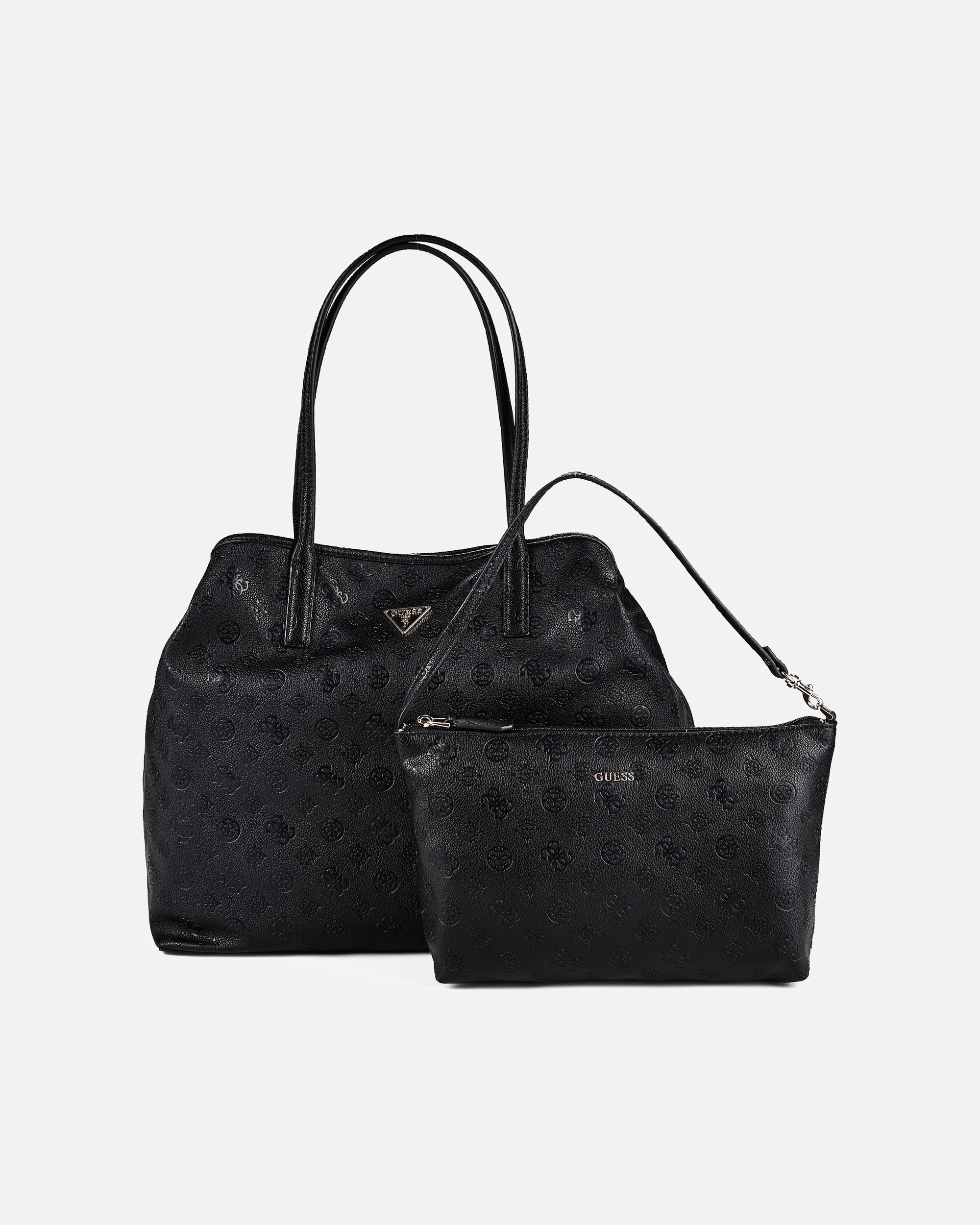 Tasche für Weiblich Guess Victtoria Schultertasche black logo