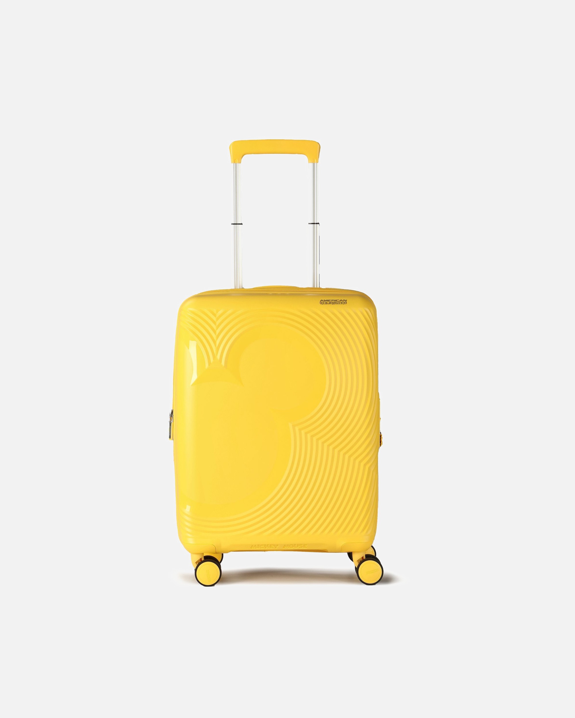 Valise for HommeAmerican TouristerMickey Magic 4 roulettes Trolley de cabine 55 cm avec soufflet d'extensionmickey flower yellow
