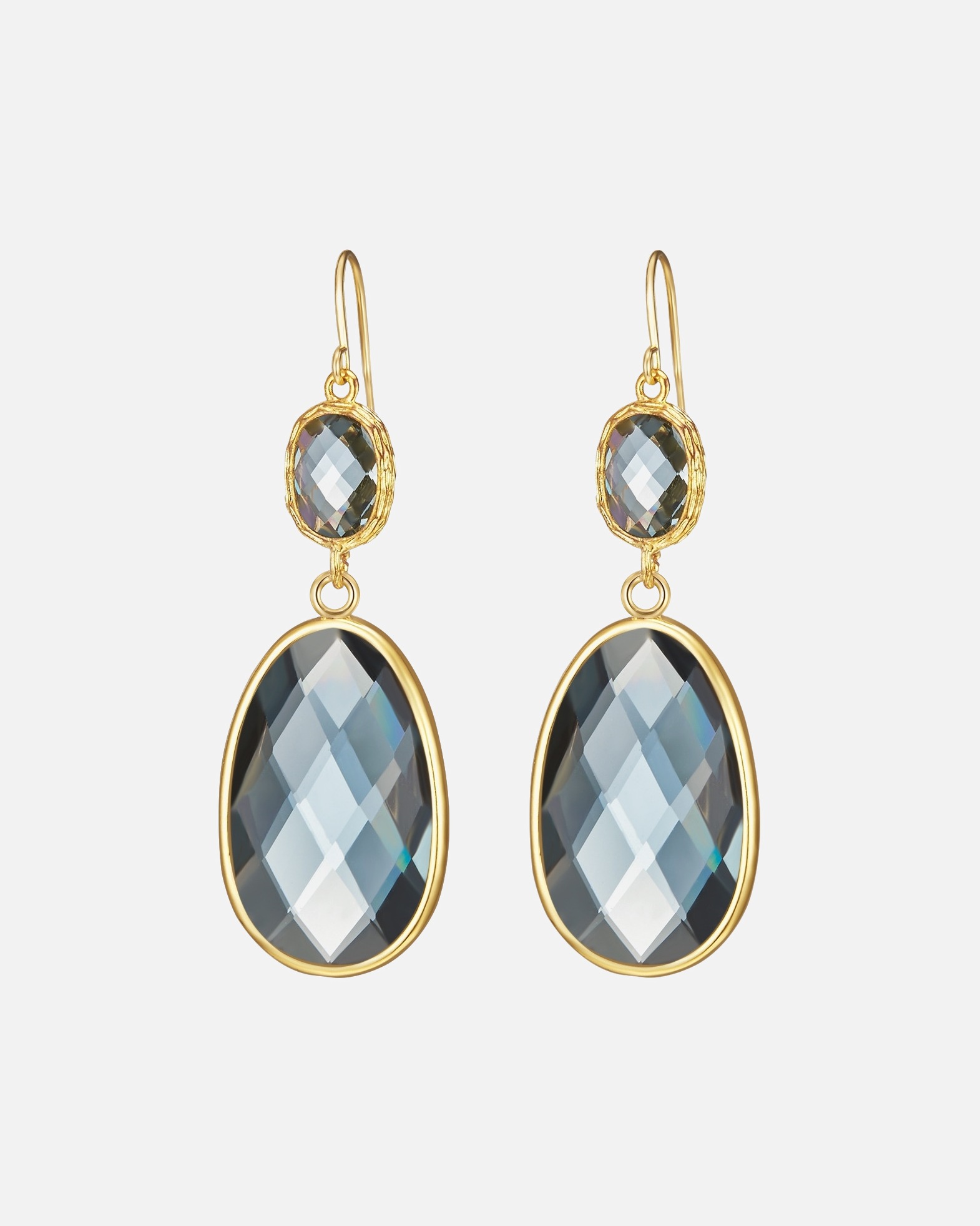 Boucle d'oreilles for FemmeBoucles d´oreilles Laiton Pierre naturelle en Or jaune60,0 mm