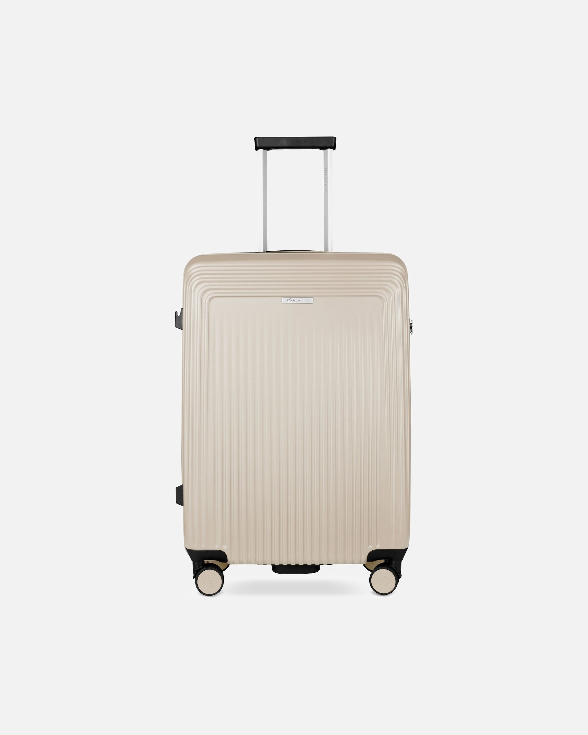 Trolley für Männlich Bugatti Linea 4 Rollen Trolley M 66 cm beige