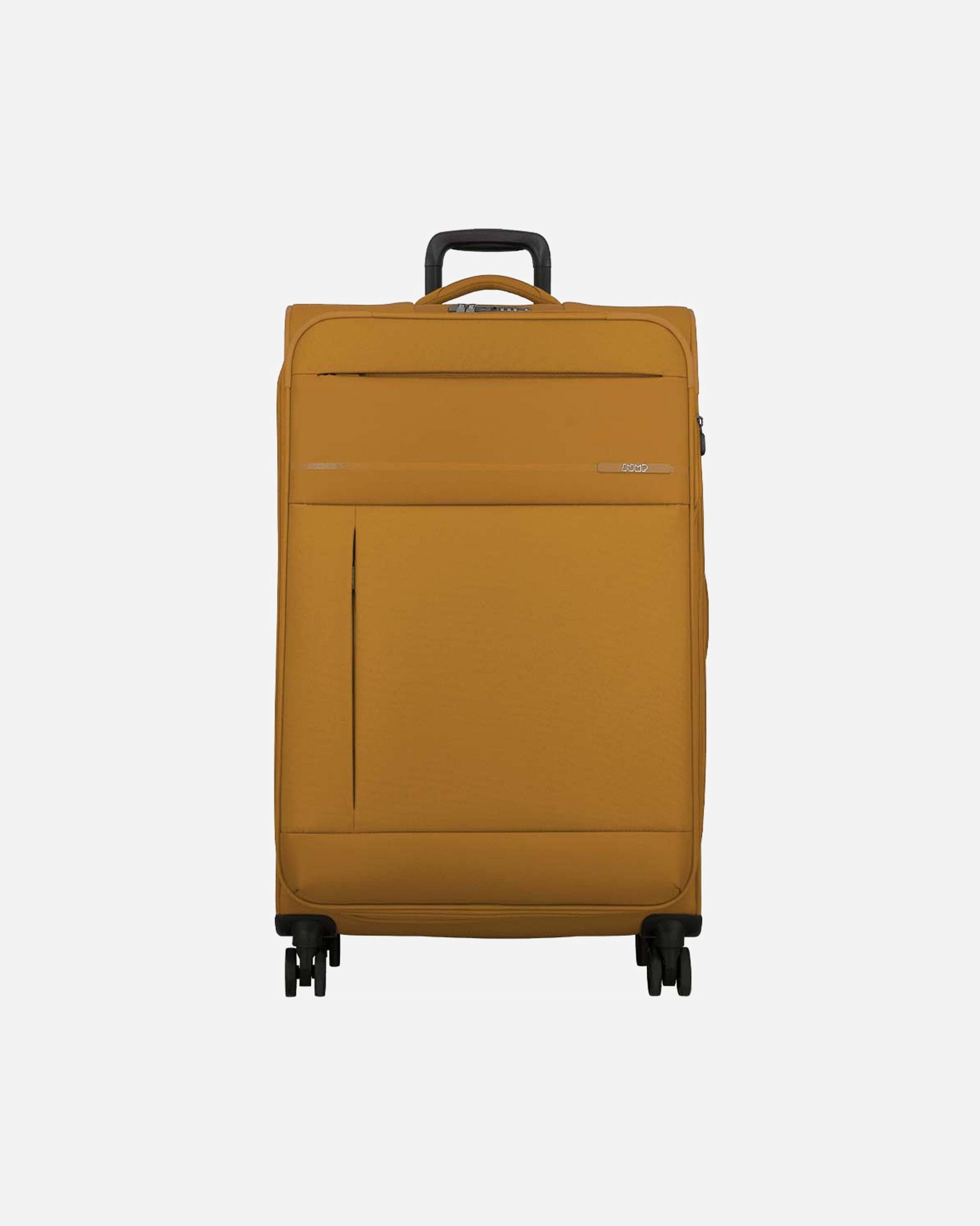 Valise trolley for HommeJumpMonthélys 4 roulettes Trolley 78 cm avec soufflet d'extensionyellow