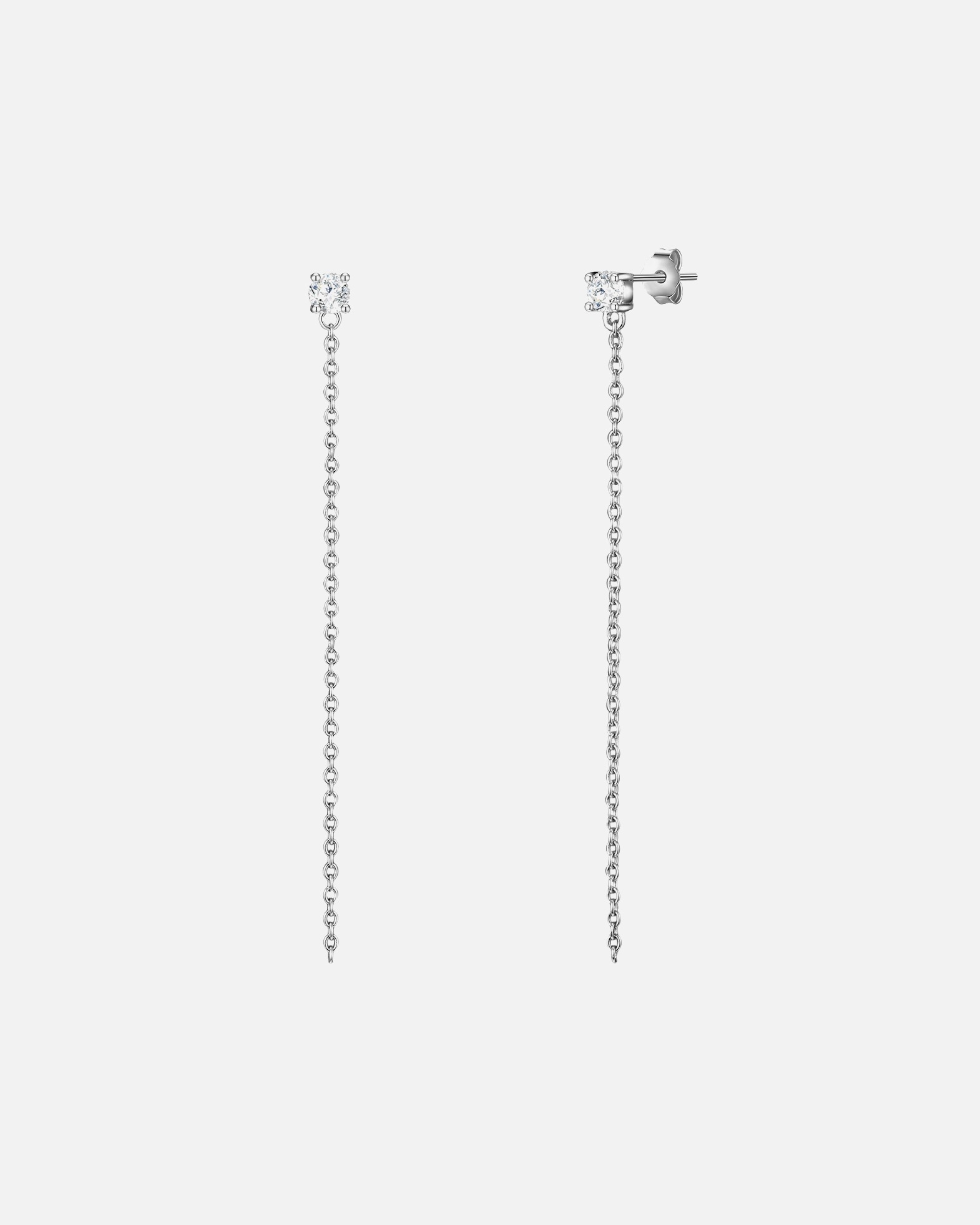 Boucle d'oreilles for FemmeBoucles d'oreille en argent Argent sterling Oxyde de zirconium (CZ) en Argent60,0 mm