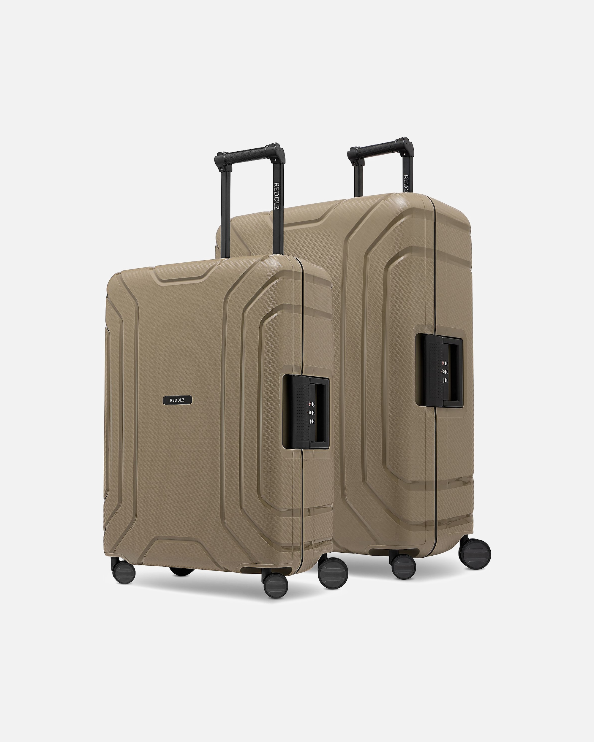 Valise for HommeEssentials 15 Set de valises à 4 roulettes 2 pièces avec fermeture à trois pointscool beige