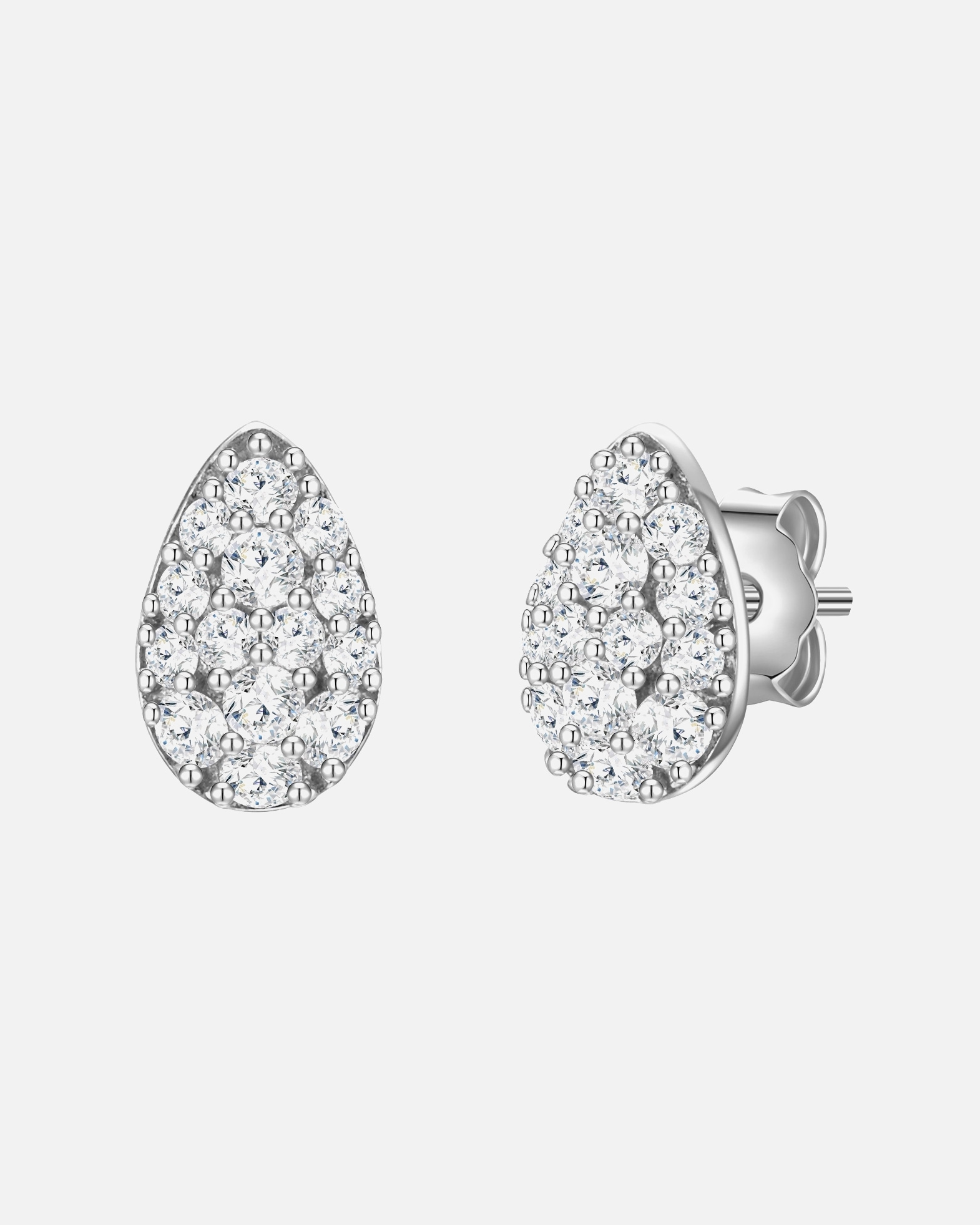Boucle d'oreilles for FemmeGlanzstücke MünchenPuces d'oreilles en argent Goutte Argent sterling Oxyde de zirconium (CZ) en Argent8,0 mm